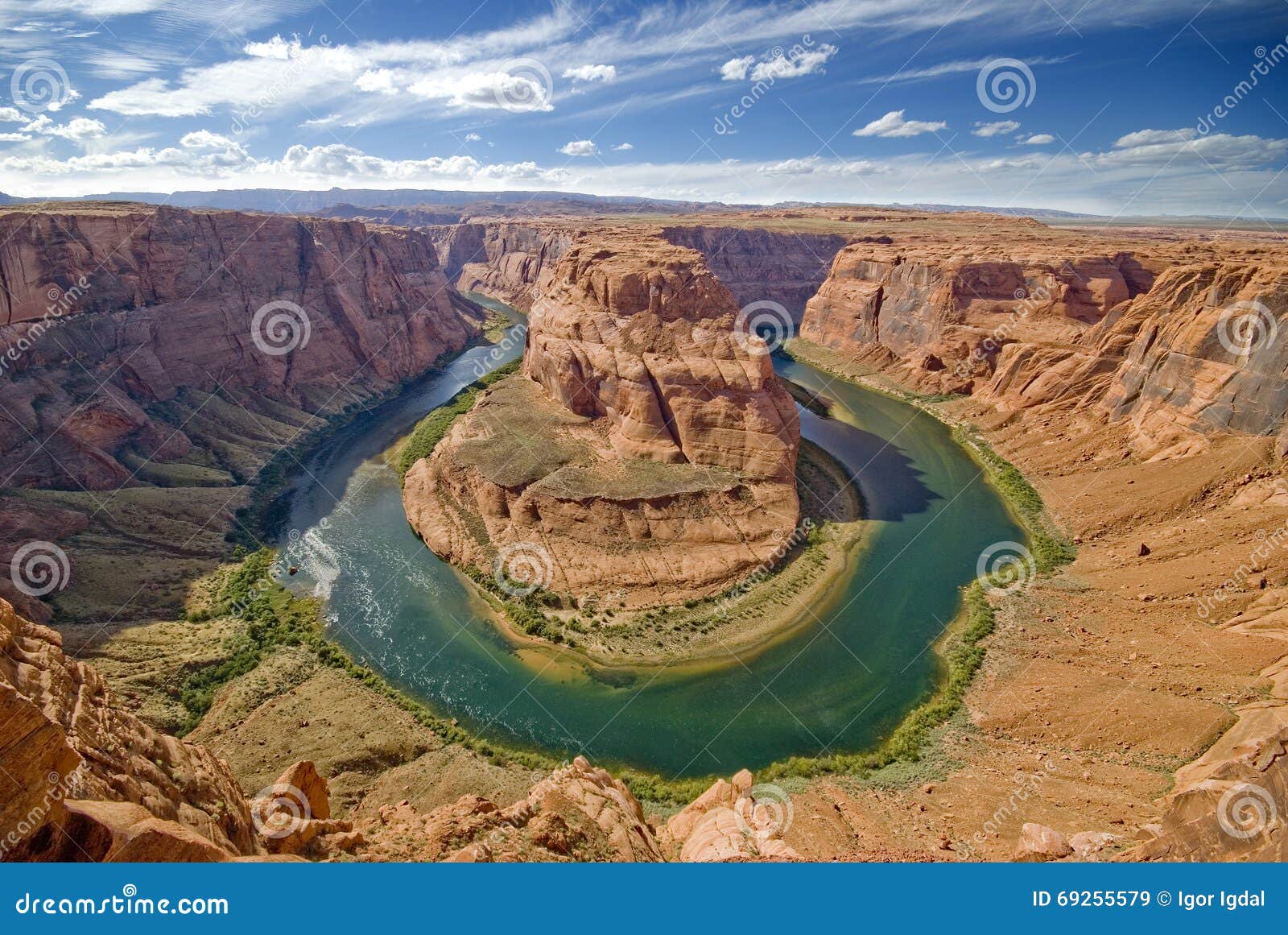 Horseshoe Bend in Arizona USA Stock Image Image of rock, america