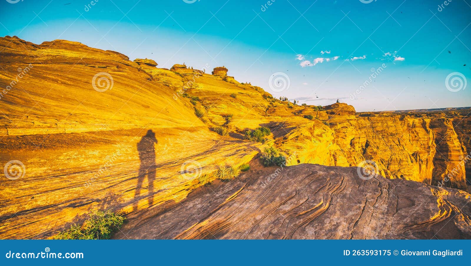Horseshoe Bend at Sunset, Arizona Stock Image Image of desert, canyon