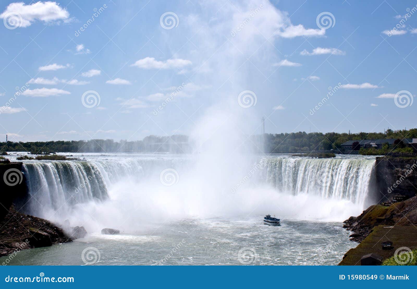 Horseshoe Fall at Niagara Falls Stock Image Image of veil