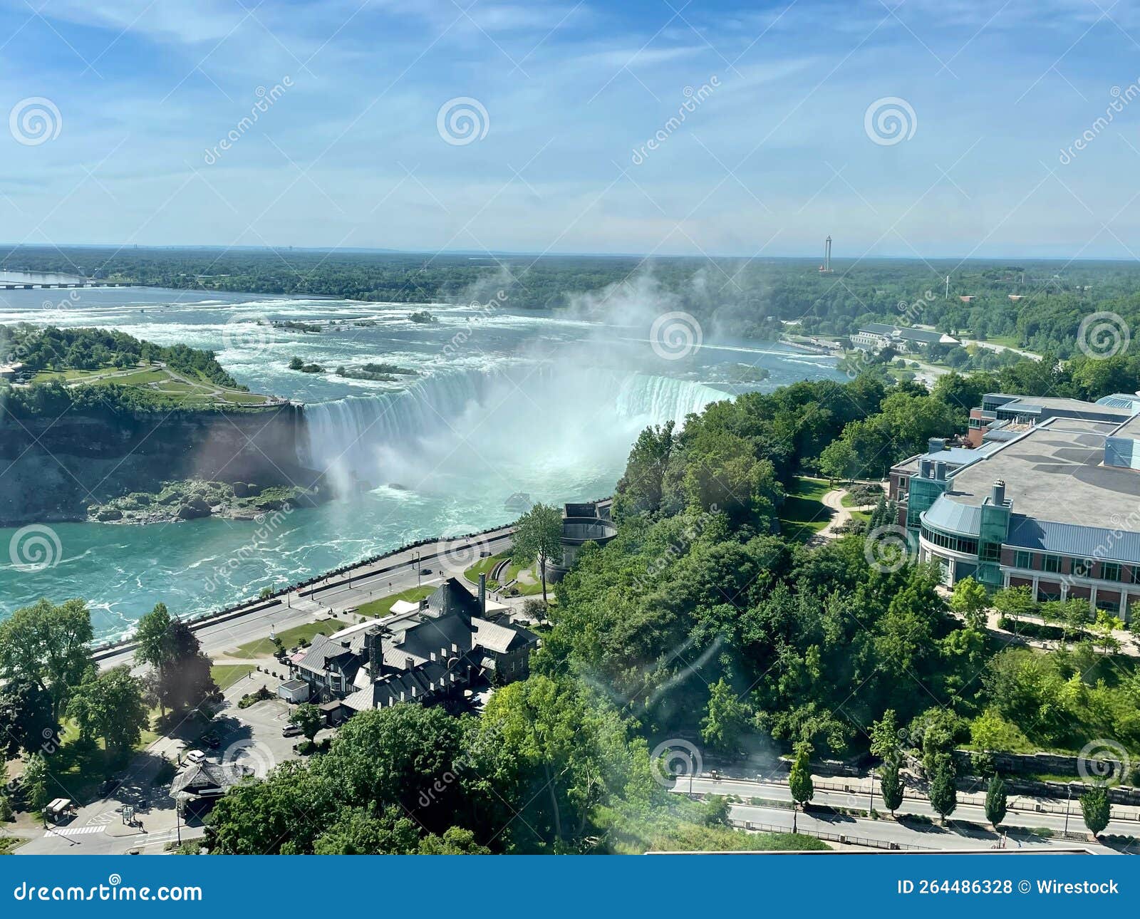 Horseshoe Falls and Fallsview Casino Resort in Canada Stock Photo