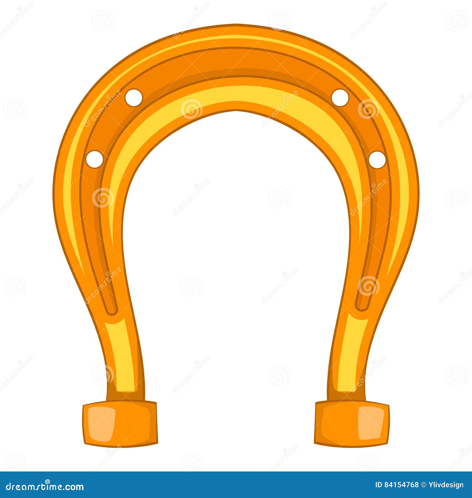Horseshoe Icon, Cartoon Style Stock Vector - Illustration of ...