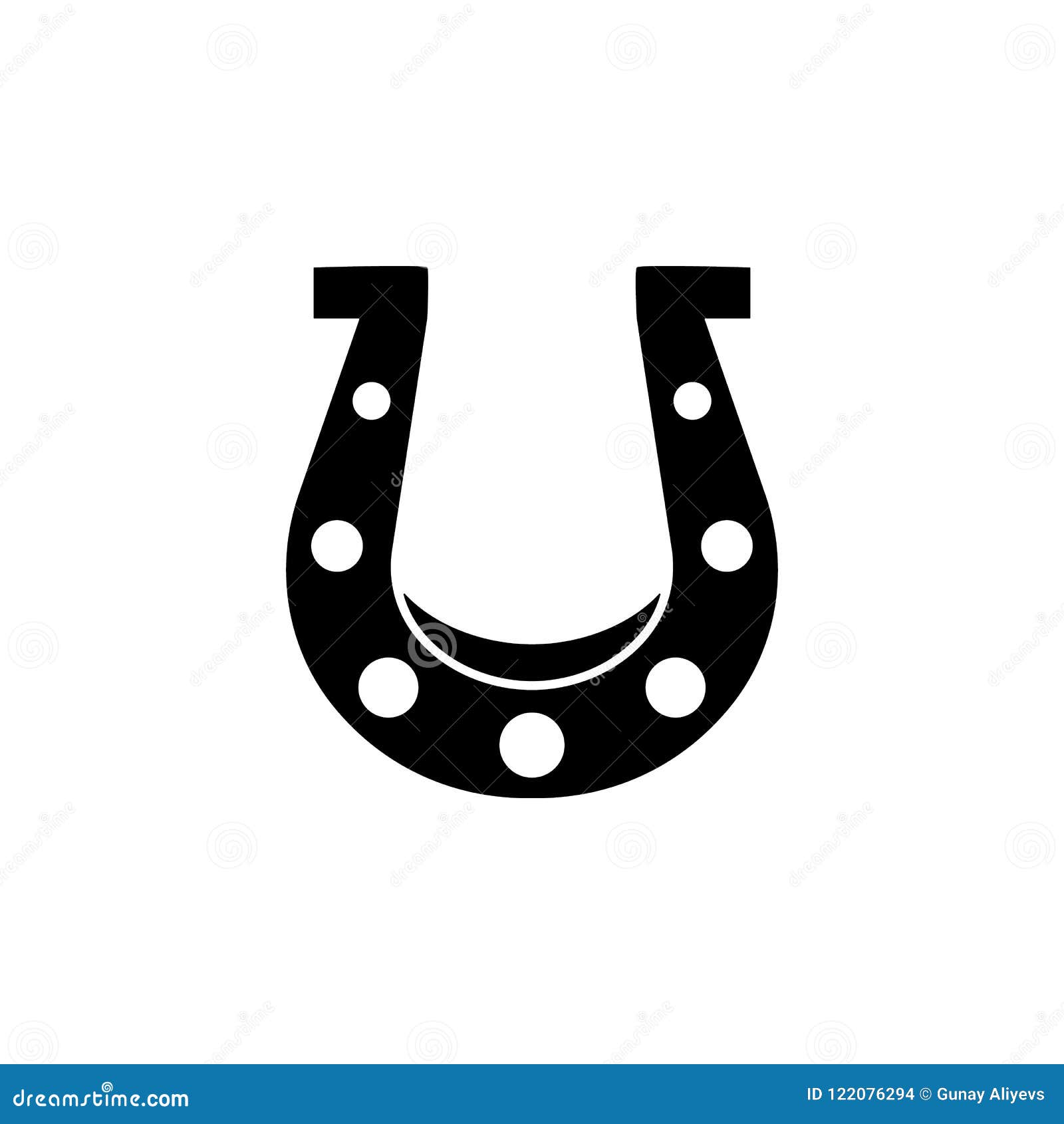 Horseshoe Icon. Element of Wild West Icon for Mobile Concept and 