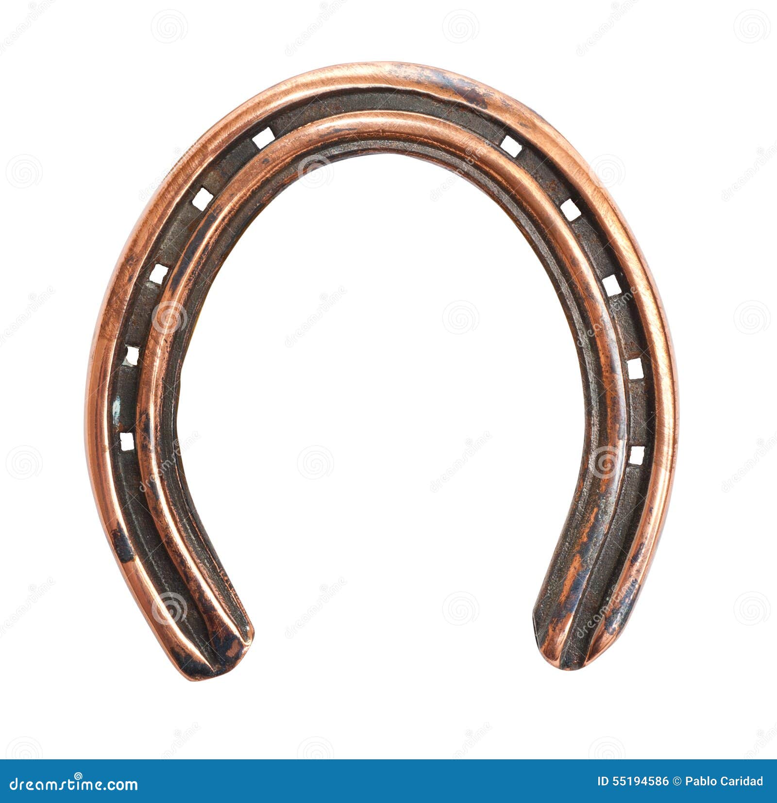Horseshoe Isolated, White Background. Stock Photo Image of copy