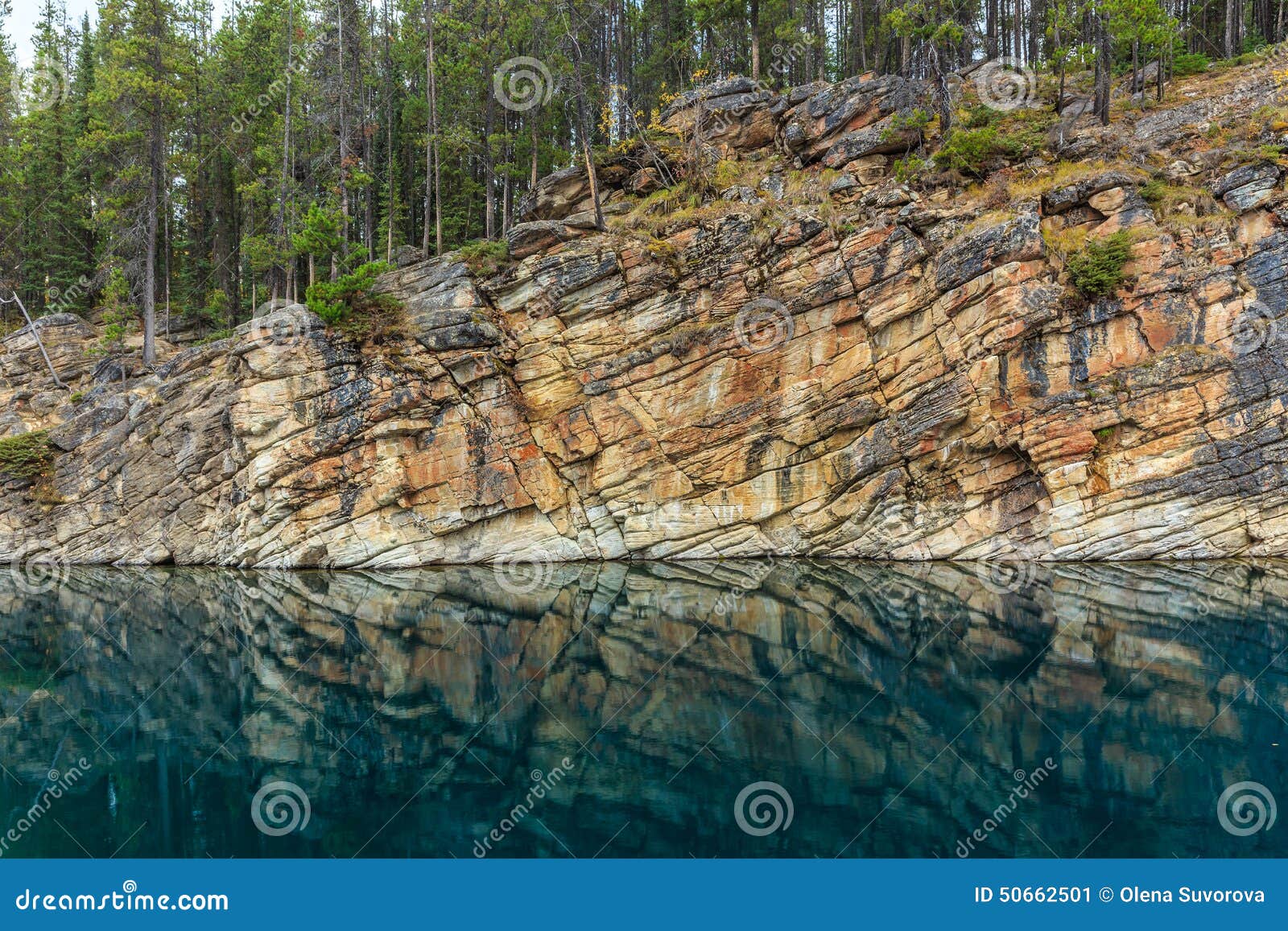 Horseshoe Lake in Jasper National Park Stock Image Image of canada