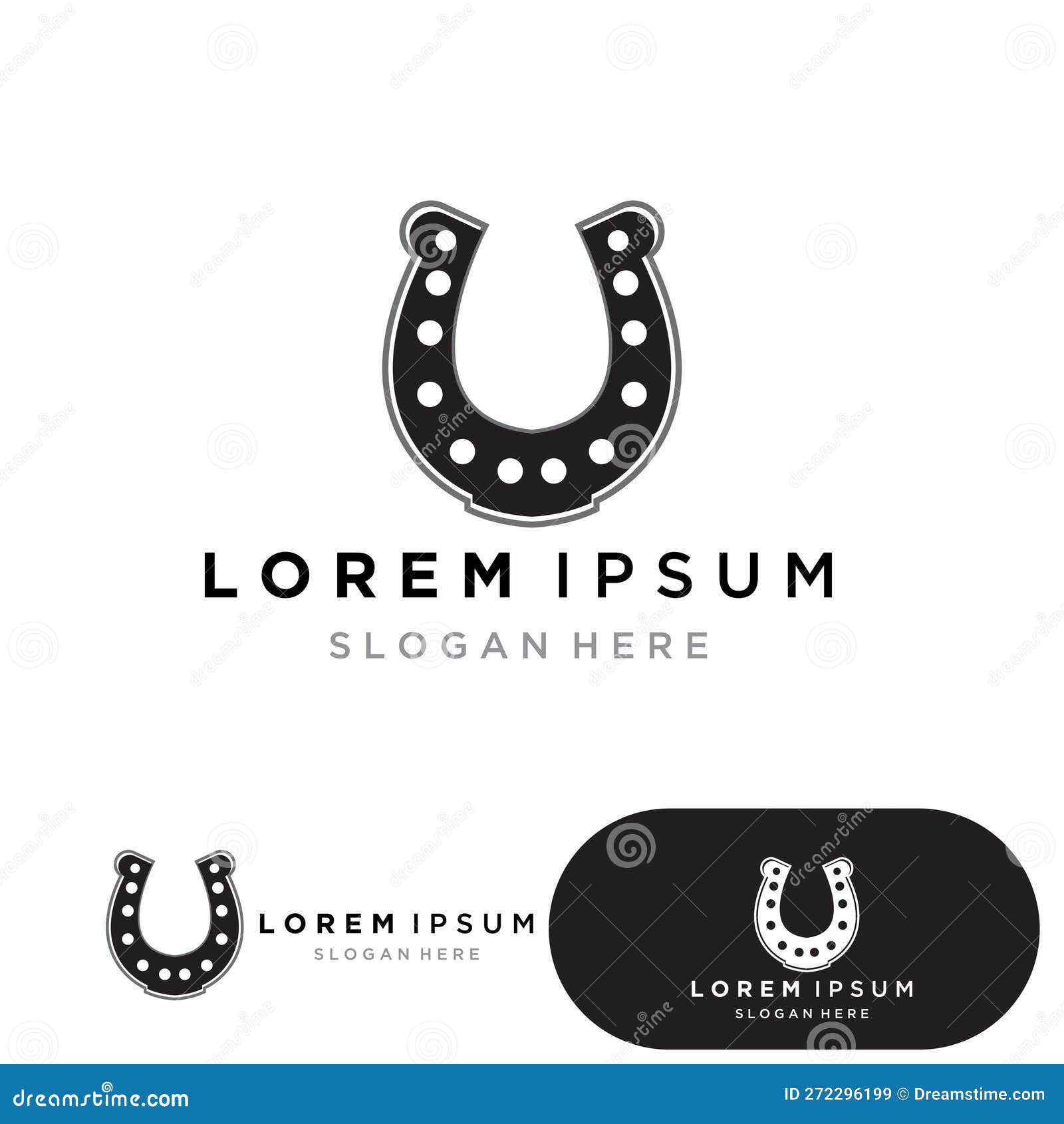 Horseshoe Logo and Symbol Vector Stock Vector Illustration of metal