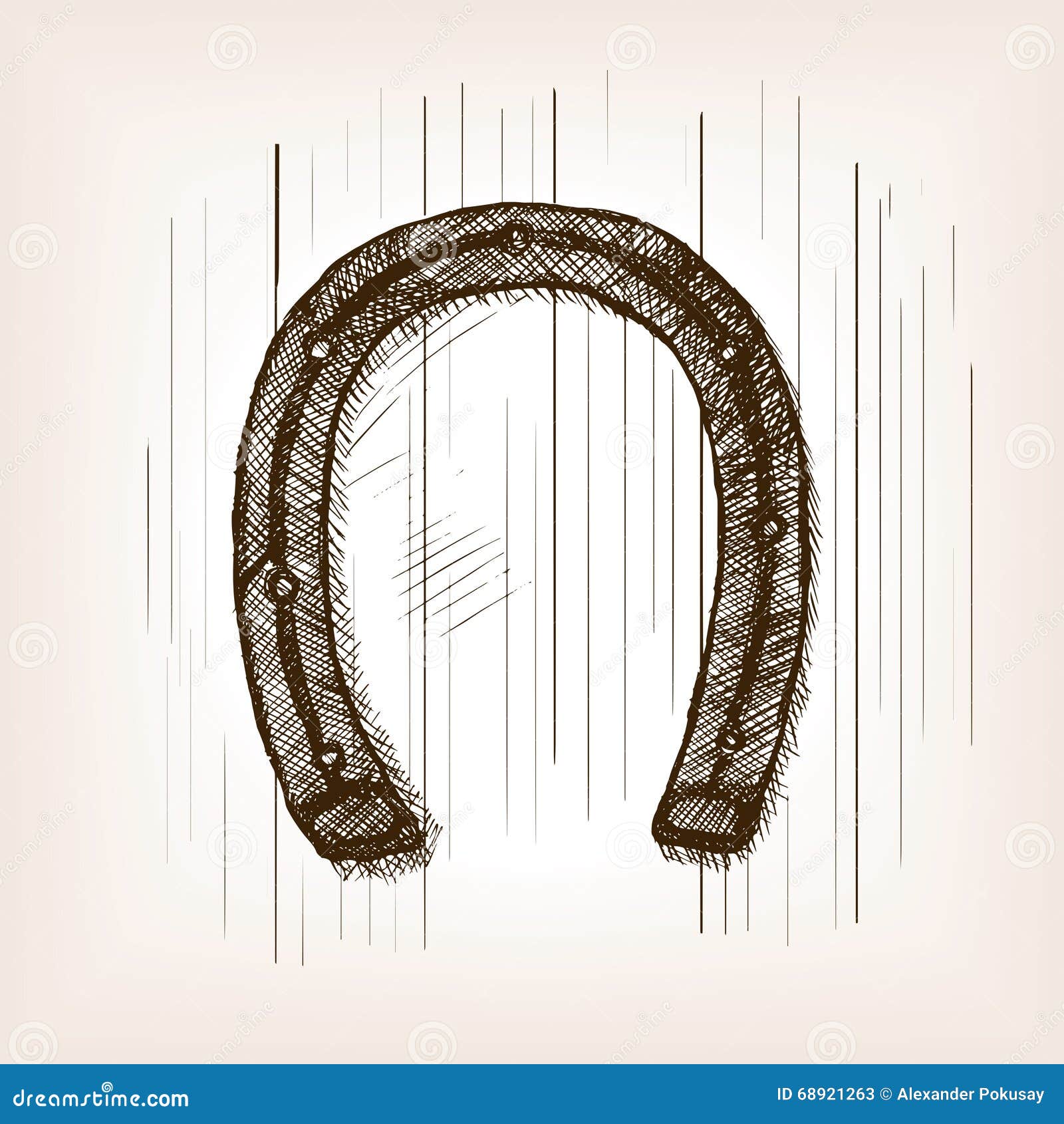 horseshoe vector sketch 11094939 Vector Art at Vecteezy