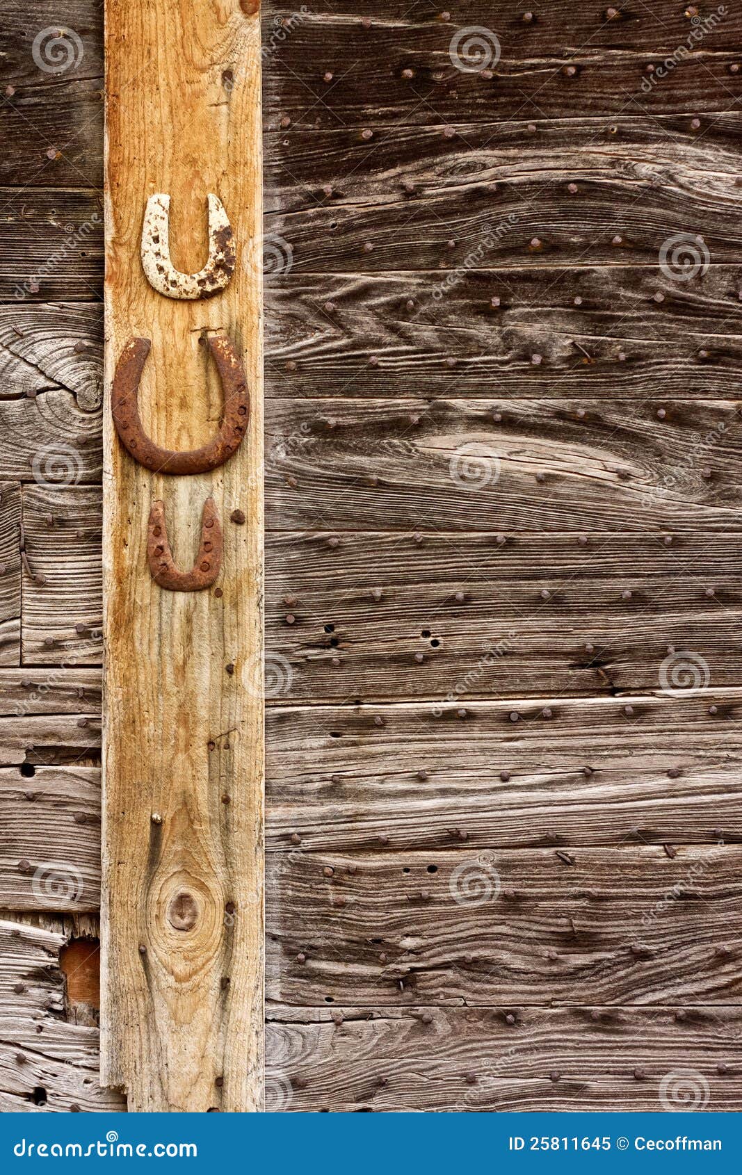 Horseshoe Wall stock image. Image of wood, grain, rural 25811645