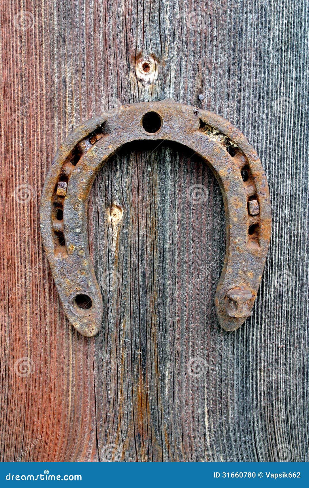 Horseshoe on wall stock photo. Image of luck, horse, traditional 31660780