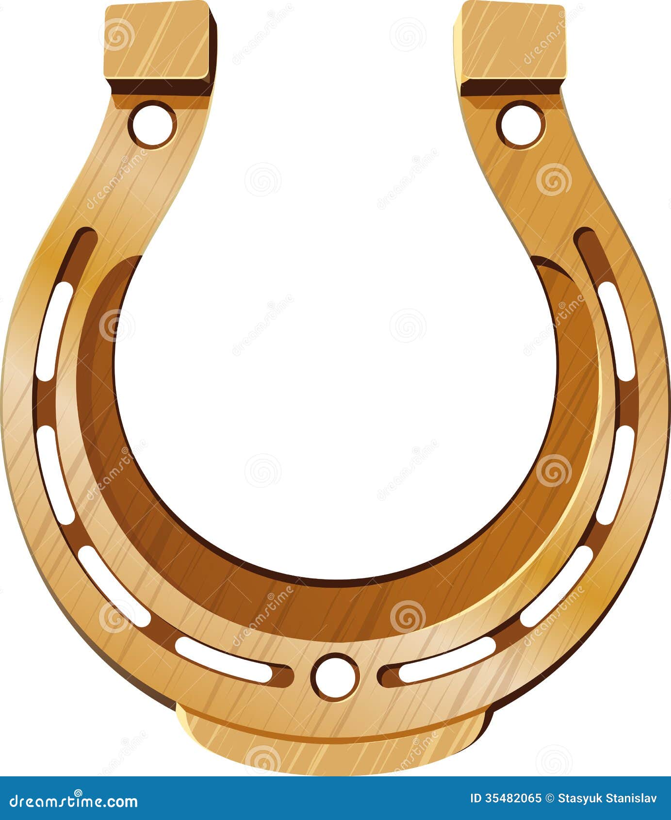 symbol white gold for horseshoes white luck on Golden background. isolated symbol symbol white gold for horseshoes white luck on Golden background. isolated symbol