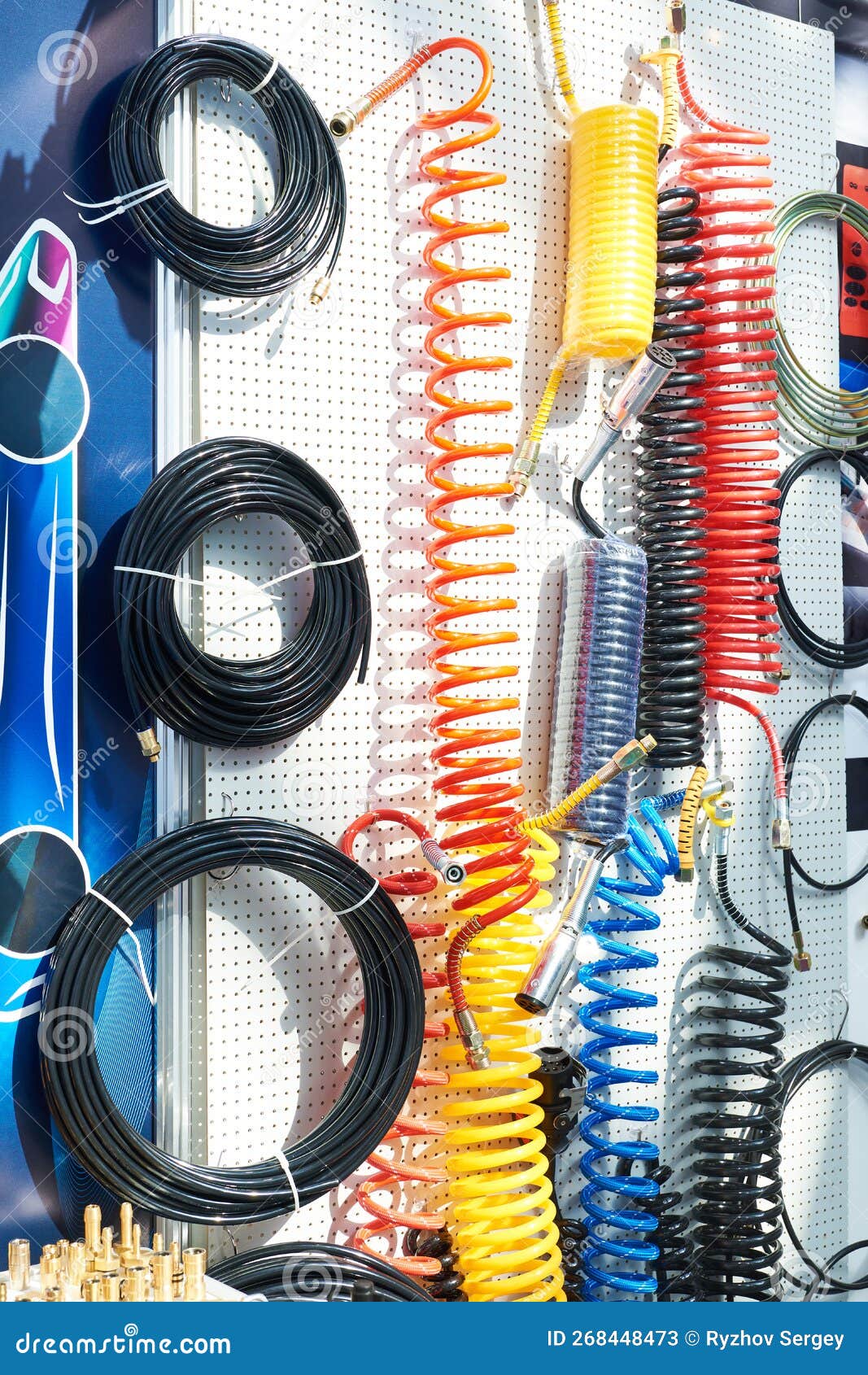 Hoses for Pneumatic Systems of Car Repair Stock Image Image of