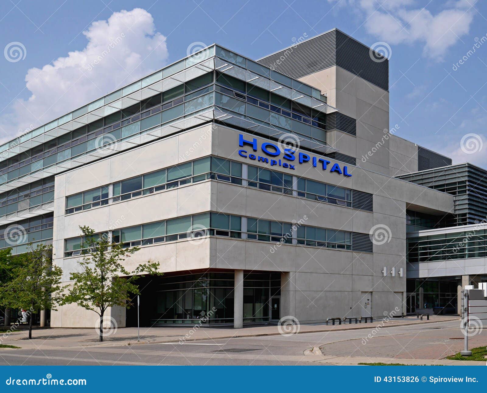 Hospital building stock photo. Image of window, complex 43153826