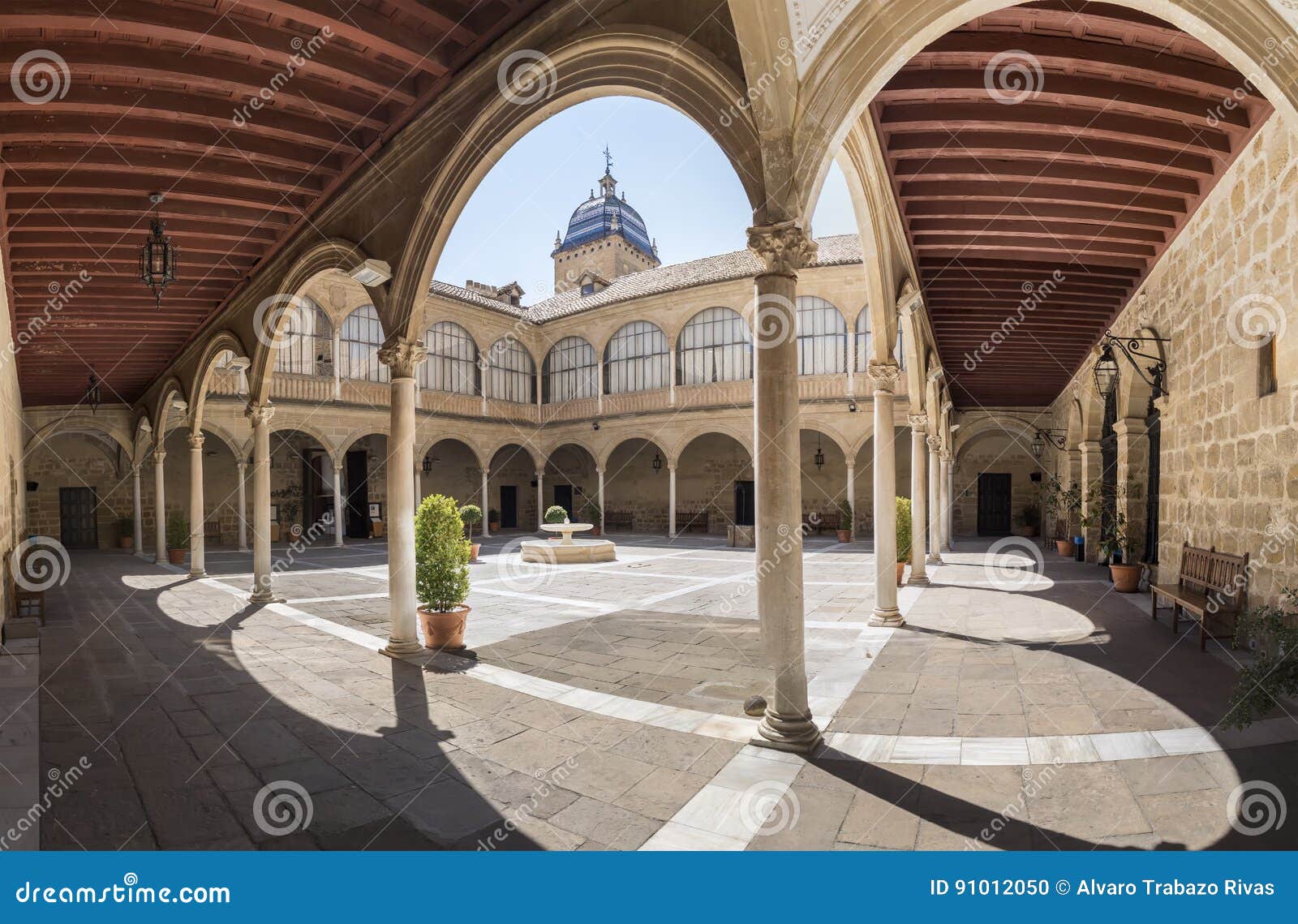 hospital de santiago courtyard in ÃÅ¡beda cultural heritage of