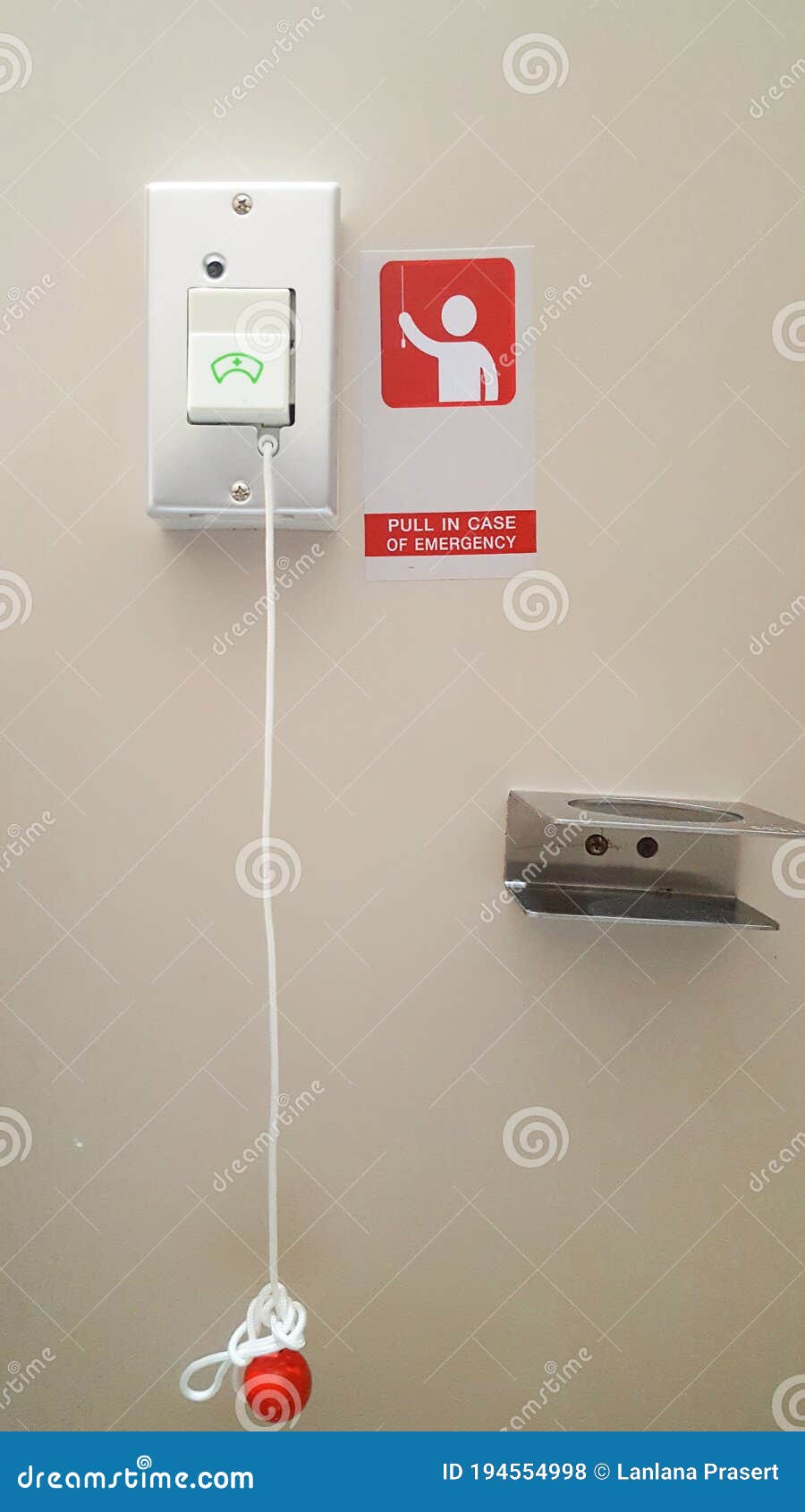 Hospital Emergency Button in the Bathroom Stock Photo Image of ward