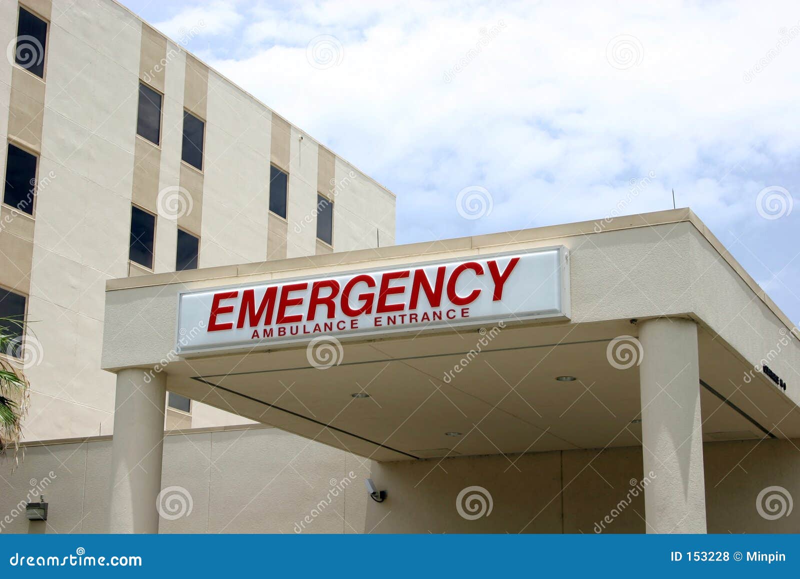 Hospital Emergency Entrance Stock Photo - Image of ...