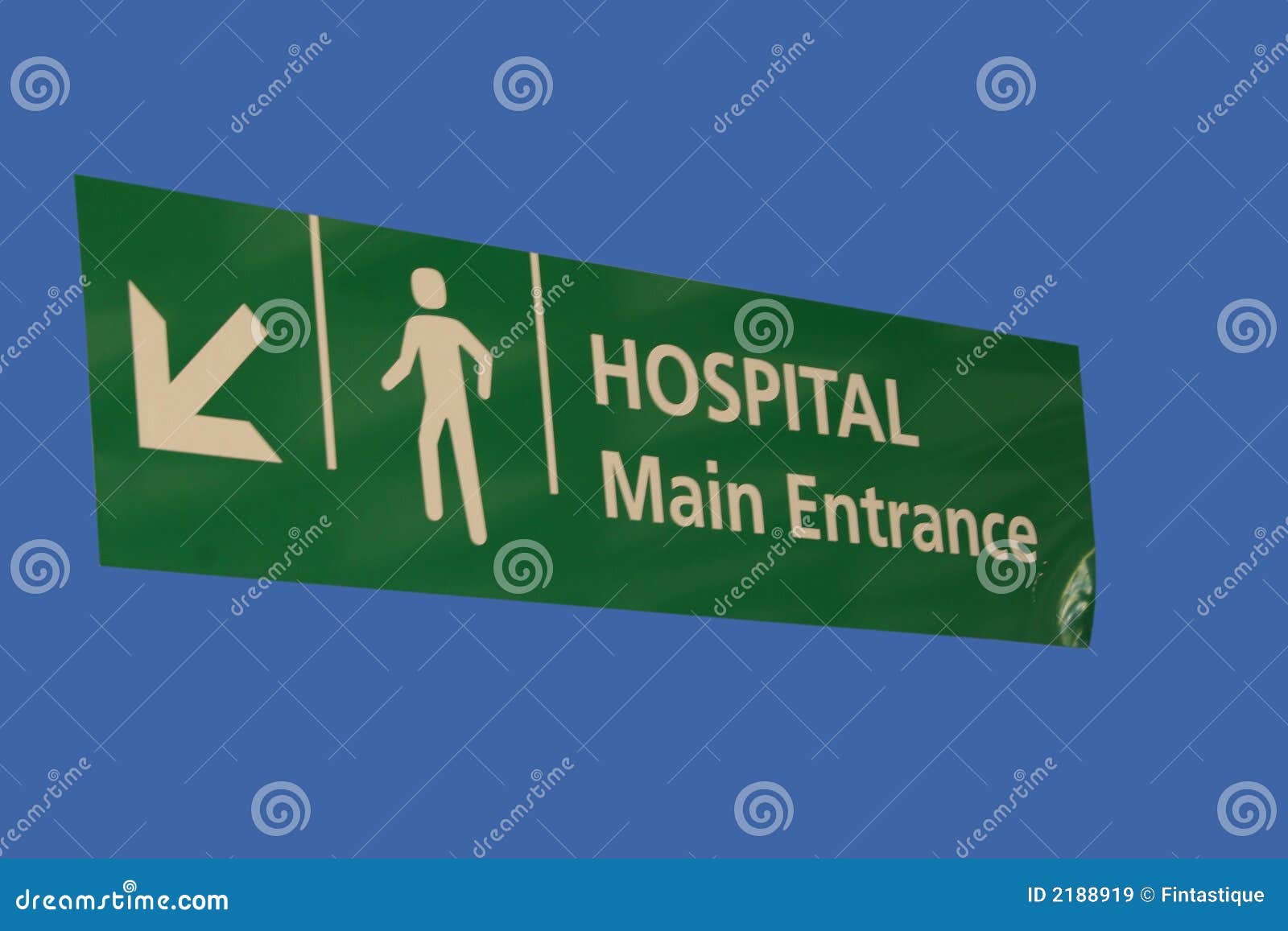 hospital entrance sign