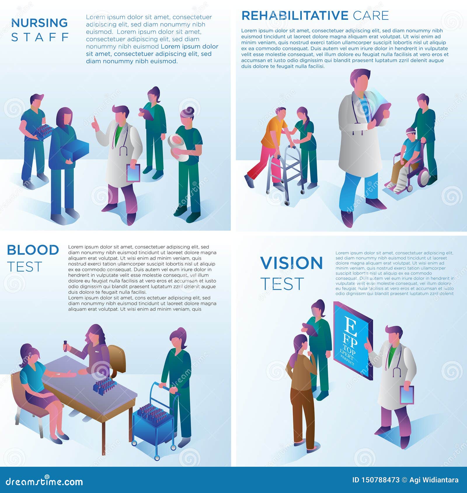 Hospital Service Vector Design. Hospital information medical and healthy care service Design