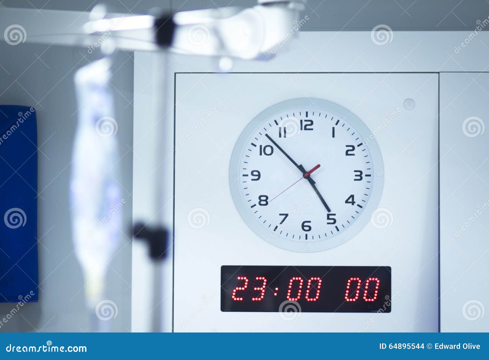 Hospital Operating Room Clock Stock Photo - Image of hospital, analog: 64895544