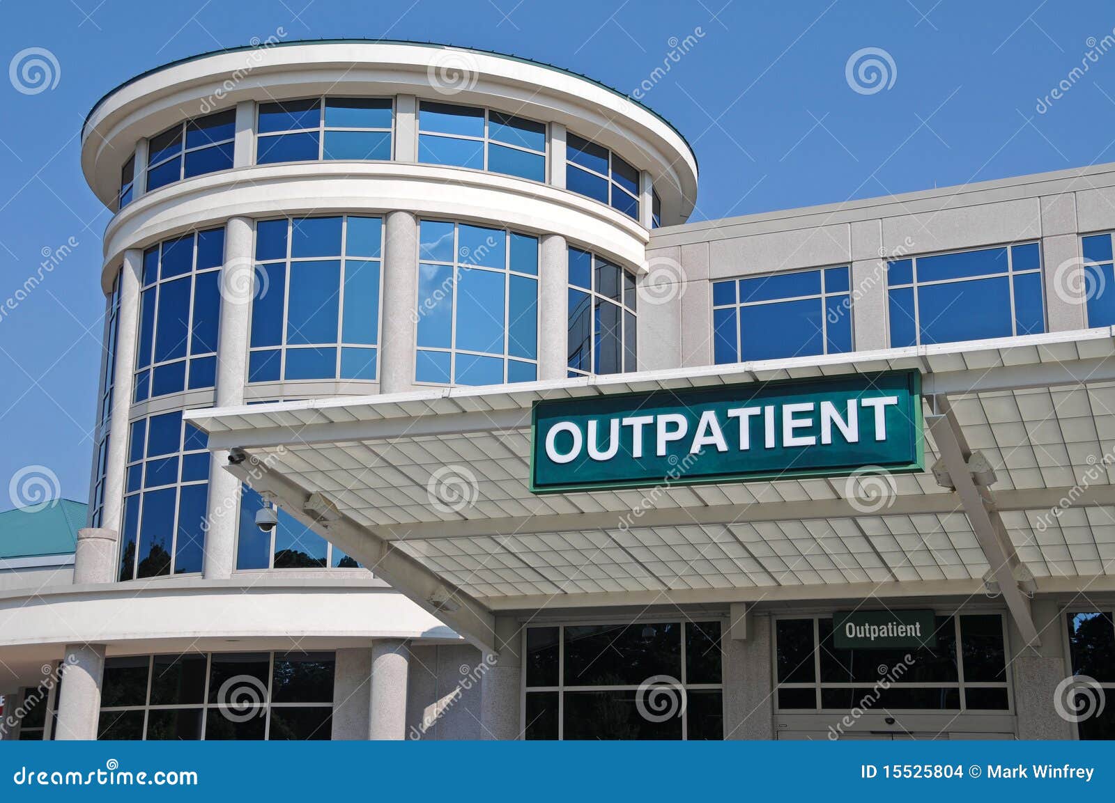 hospital outpatient entrance sign