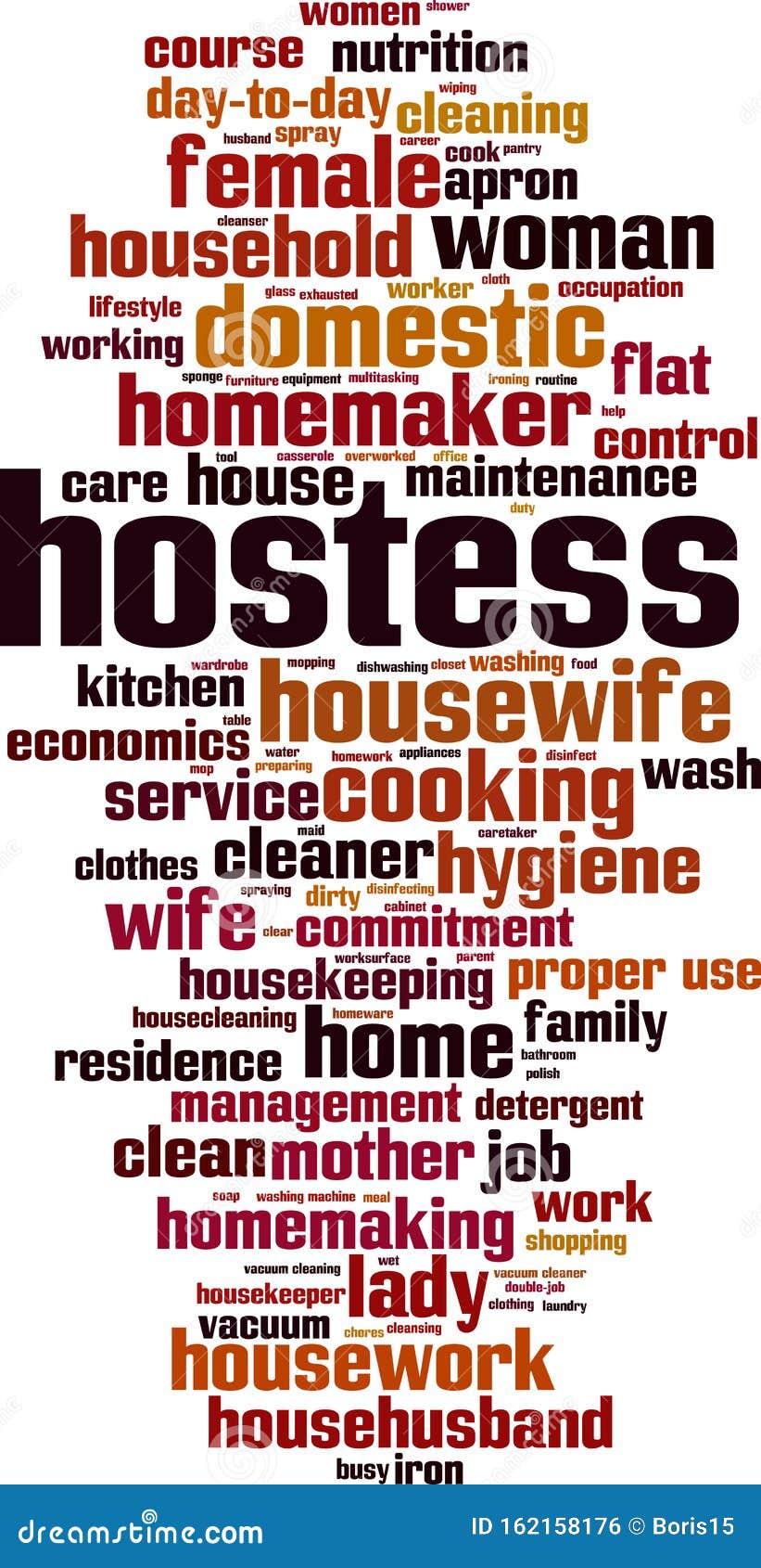 Hostess word cloud stock vector. Illustration of service 162158176