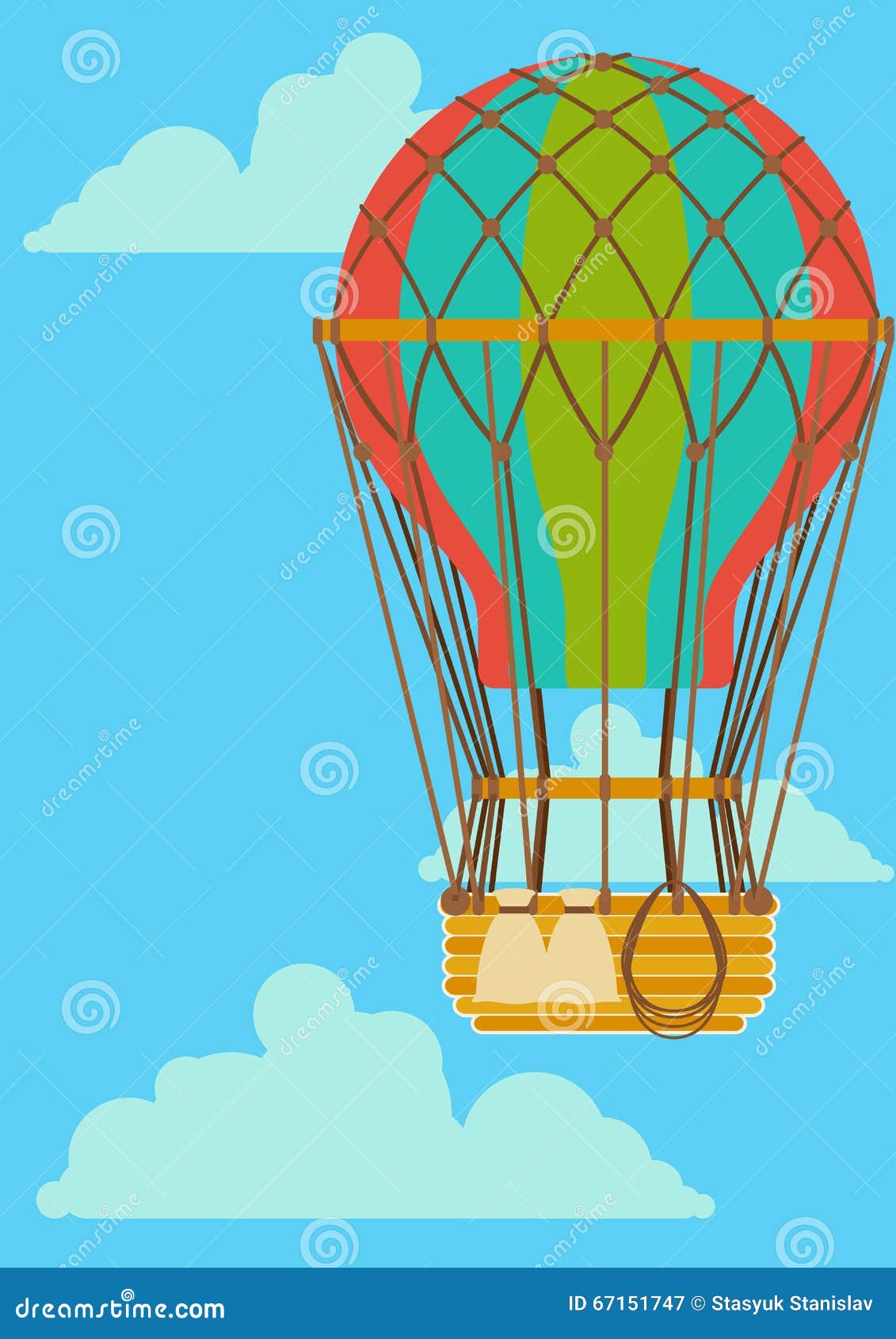 Download Hot Air Ballon stock vector. Illustration of airship ...