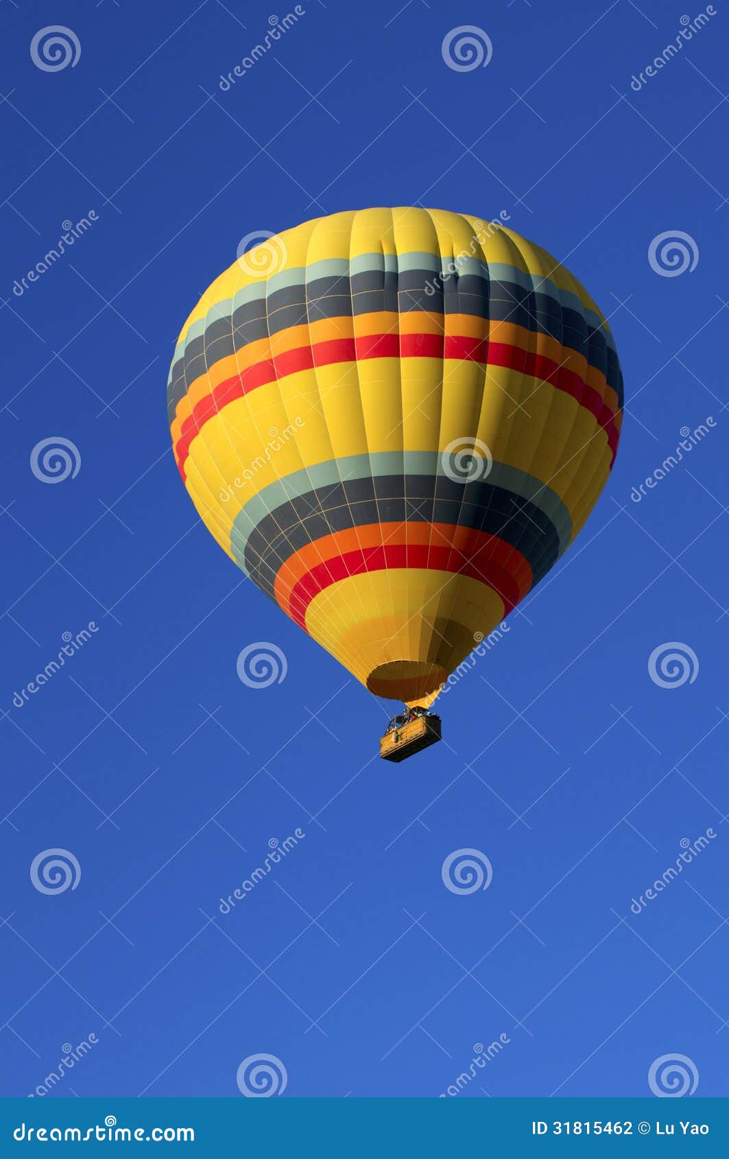 Hot Air Balloon Flying stock photo. Image of drifting 31815462
