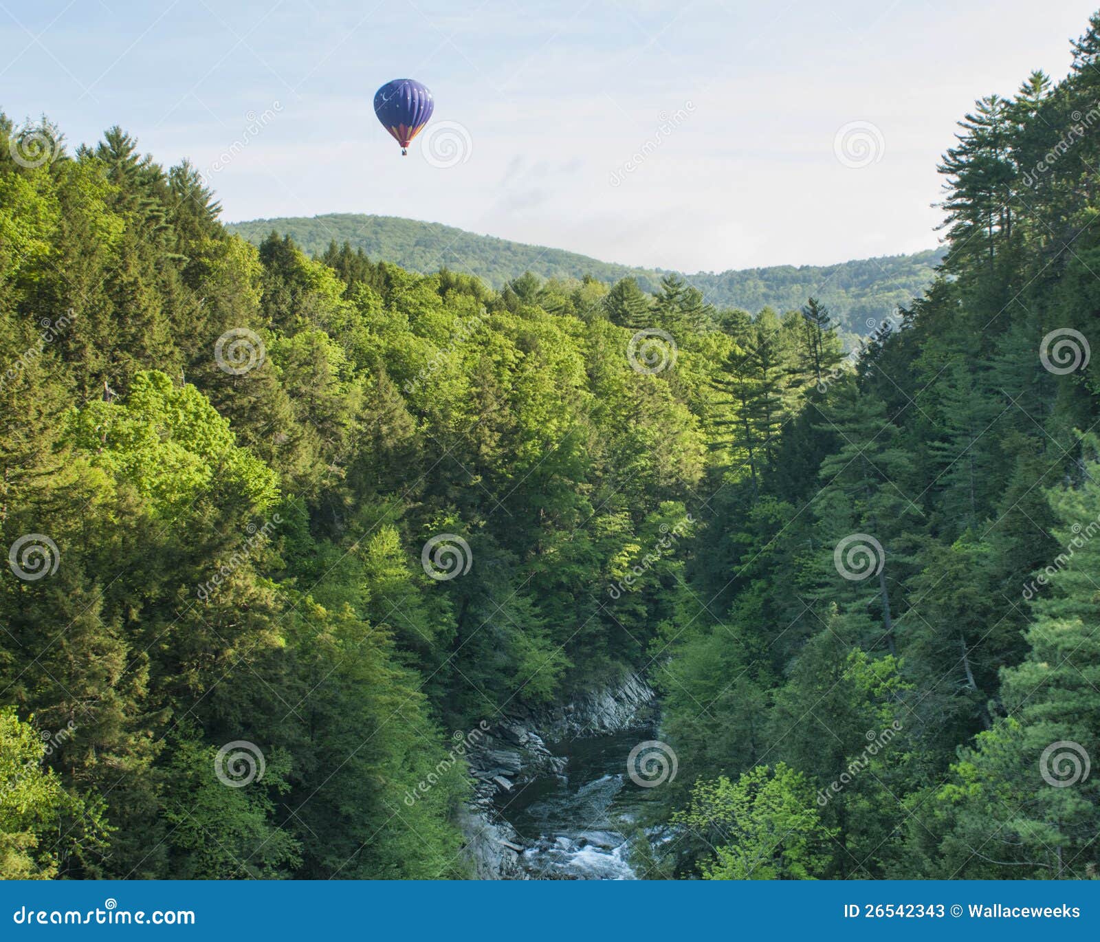 Hot Air Balloon RIde at Quechee Vermont Stock Image Image of aviation