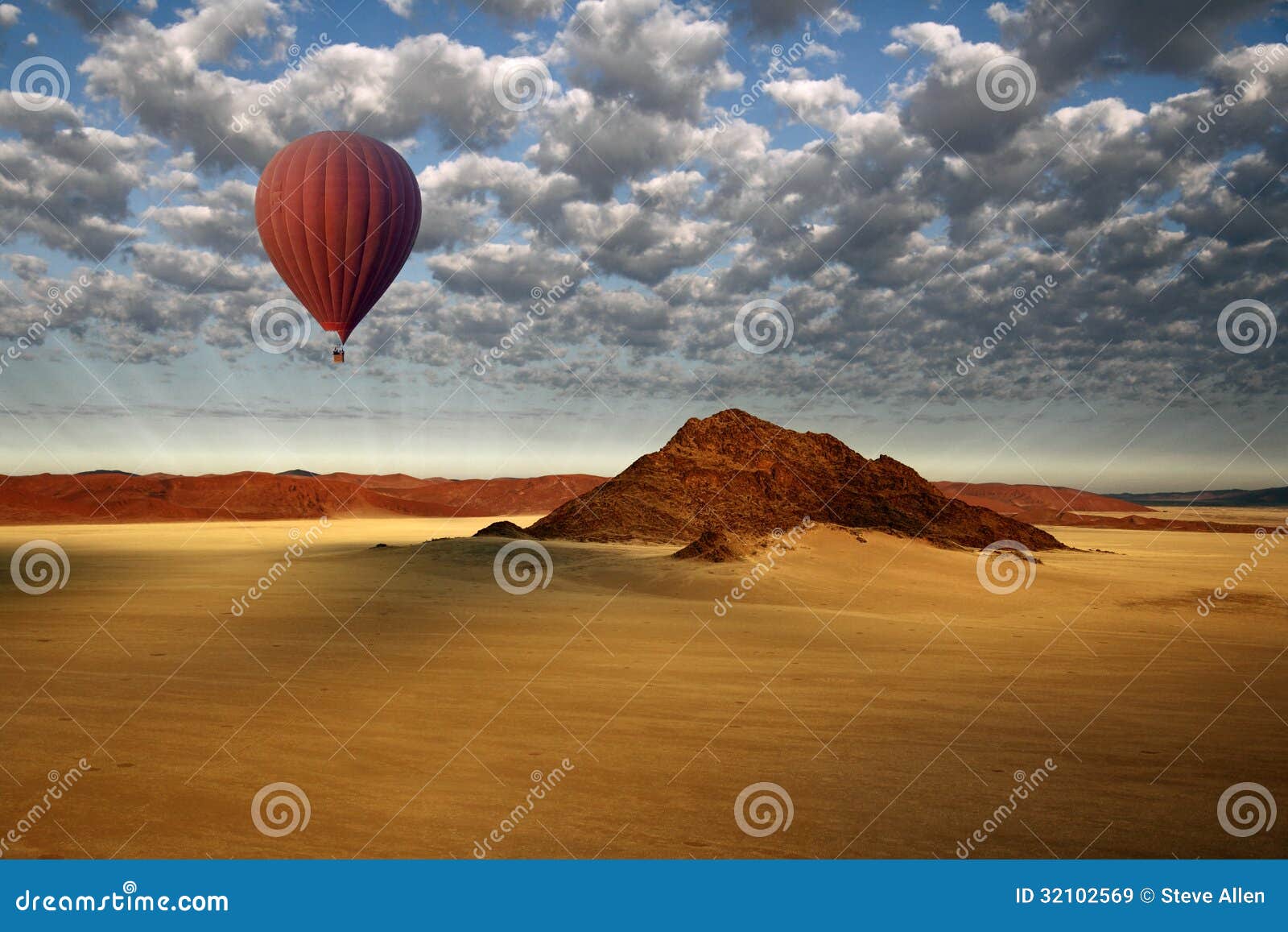 hot air balloon - sossusvlei - namibia
