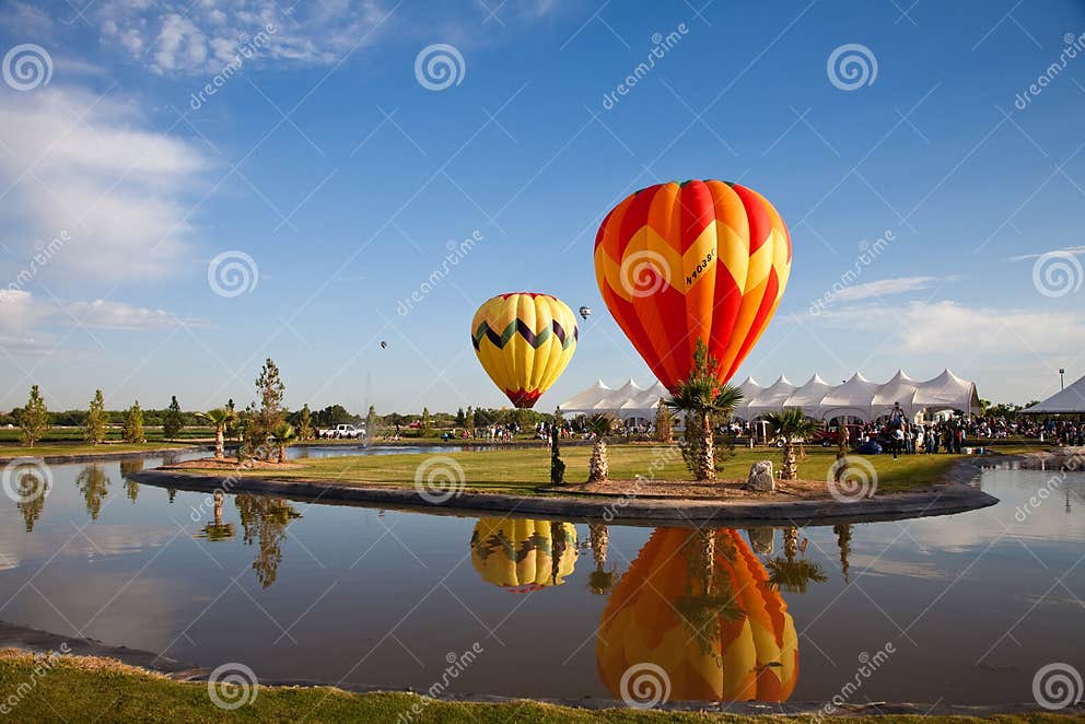 Hot Air Balloons editorial photography. Image of basket 14504552