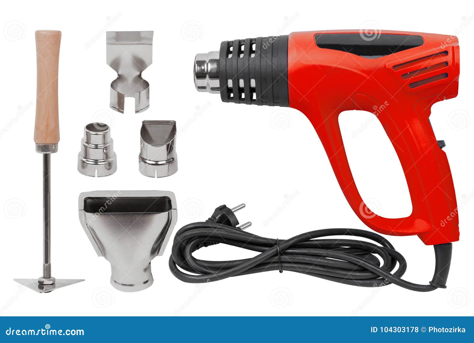 Hot air gun stock photo. Image of chromed, construction 104303178