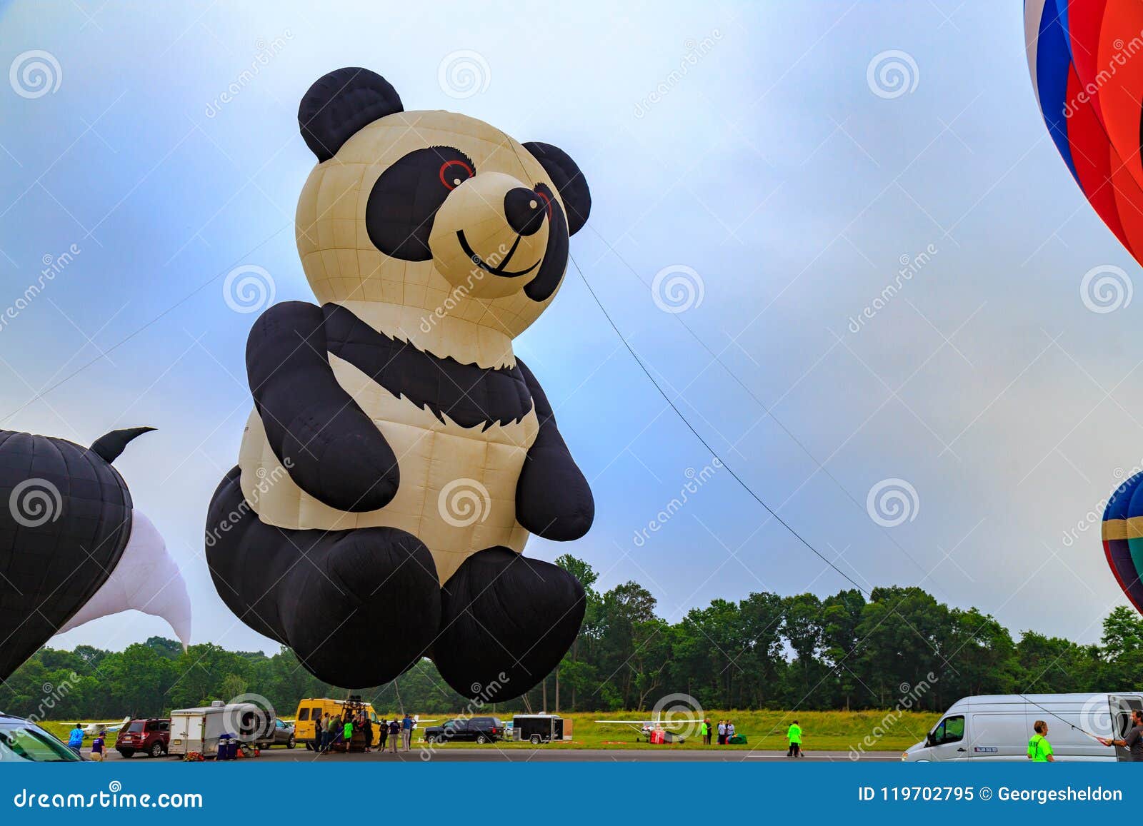 The Hot Air Panda Balloon Editorial Image Image Of Sport 119702795