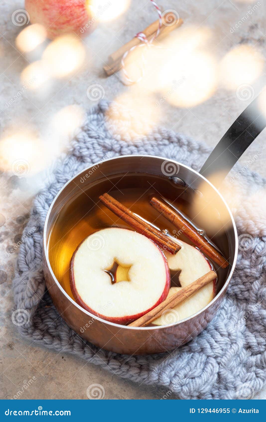 Hot Apple Cider with Fall Cinnamon and Star Anise Stock Image Image