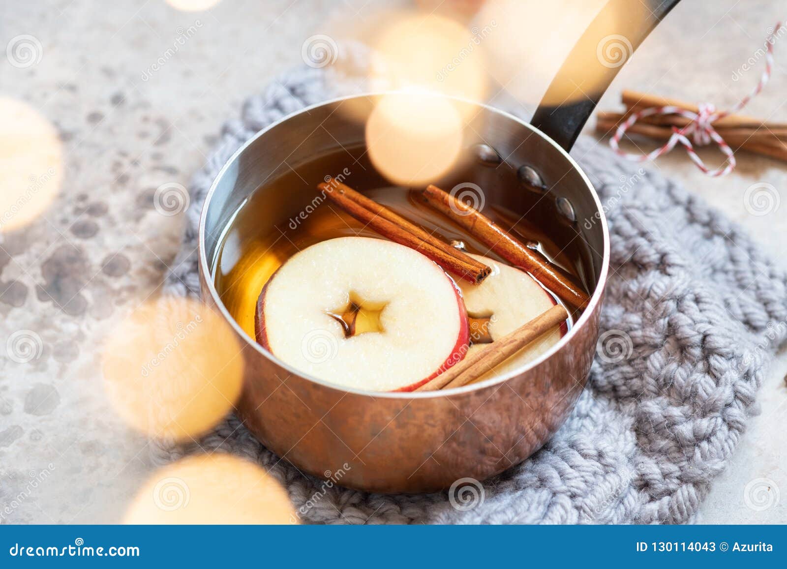 Hot Apple Cider with Fall Cinnamon and Star Anise Stock Image Image