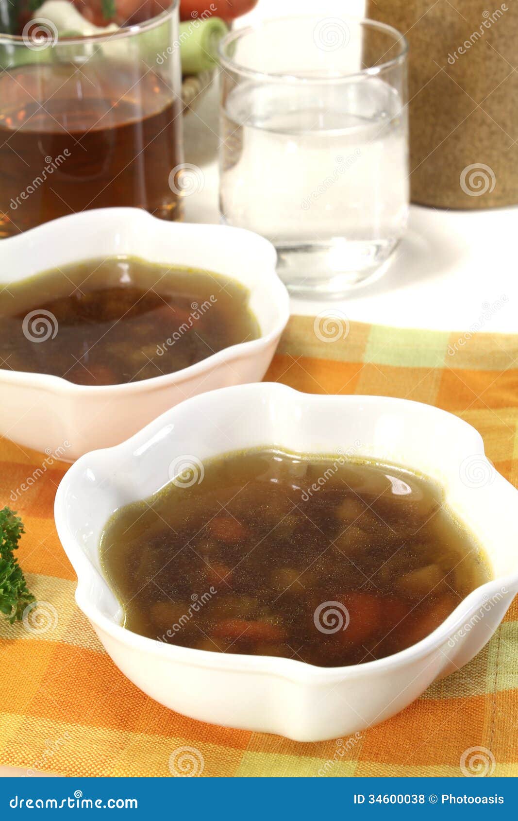 Hot Beef Consomme stock photo. Image of meal, consomme 34600038