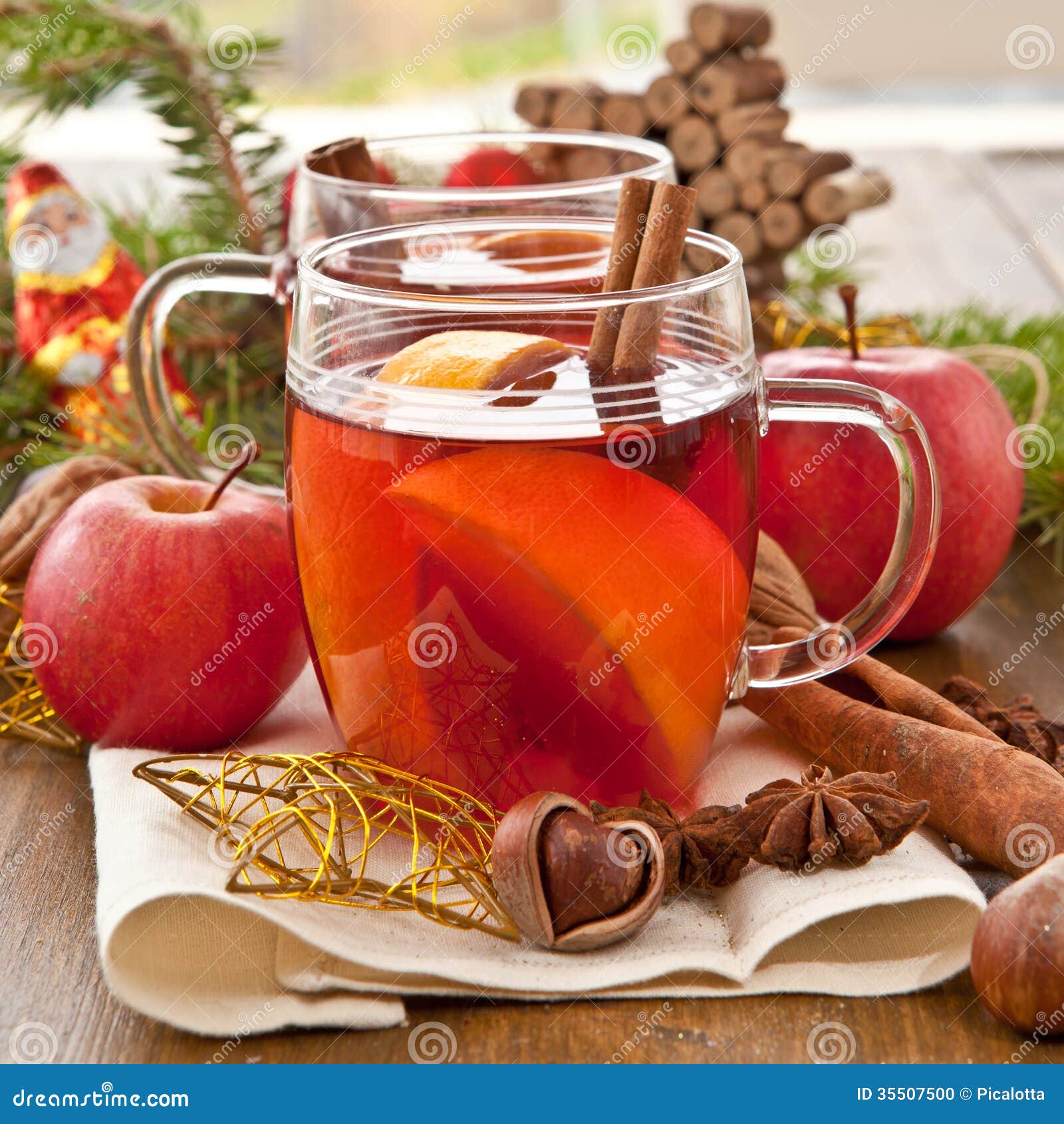 Hot beverage for christmas stock photo. Image of mulled 35507500