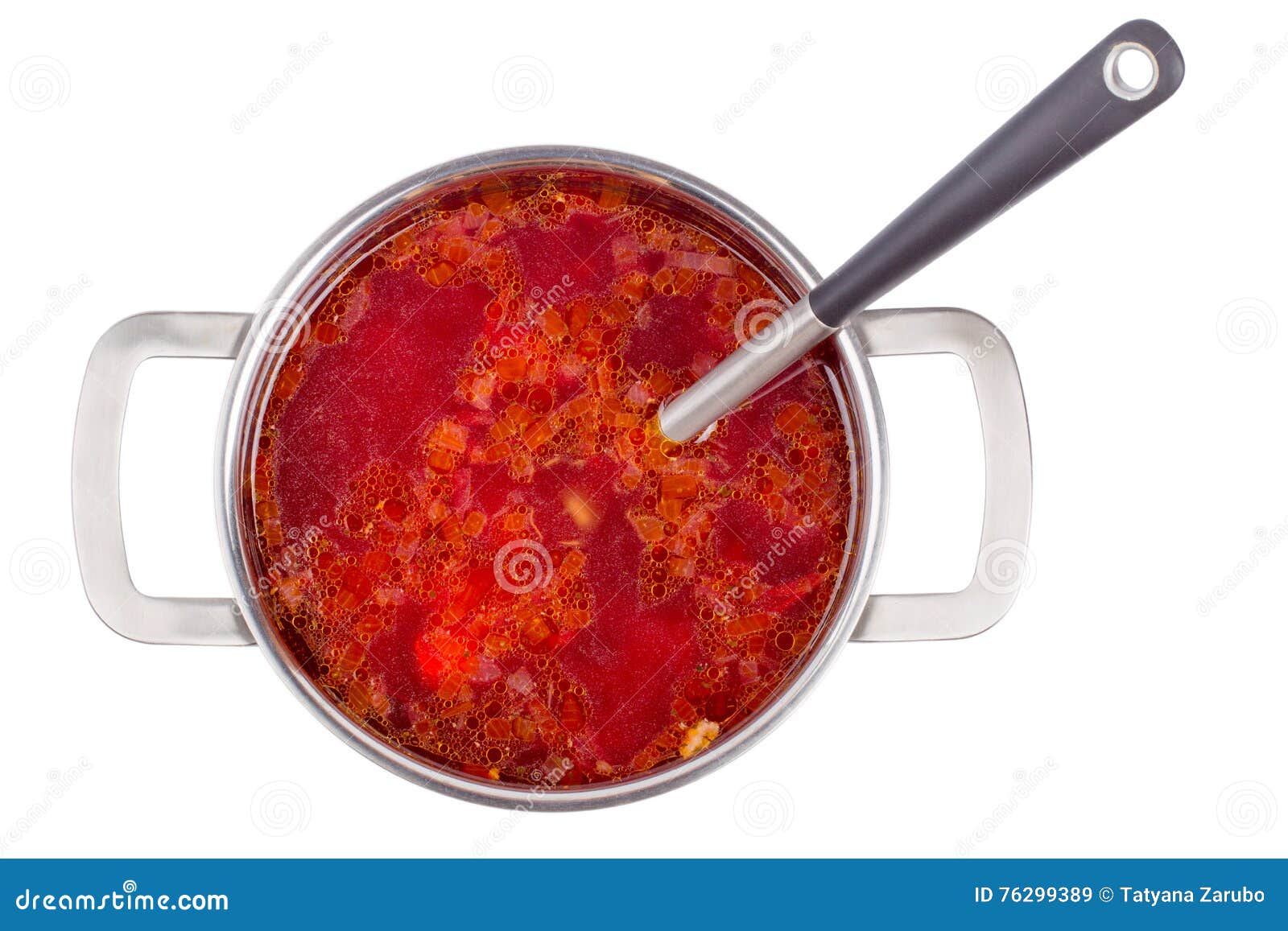 Hot Borsch in a Steel Pan Isolated Stock Image - Image of plate, beet ...