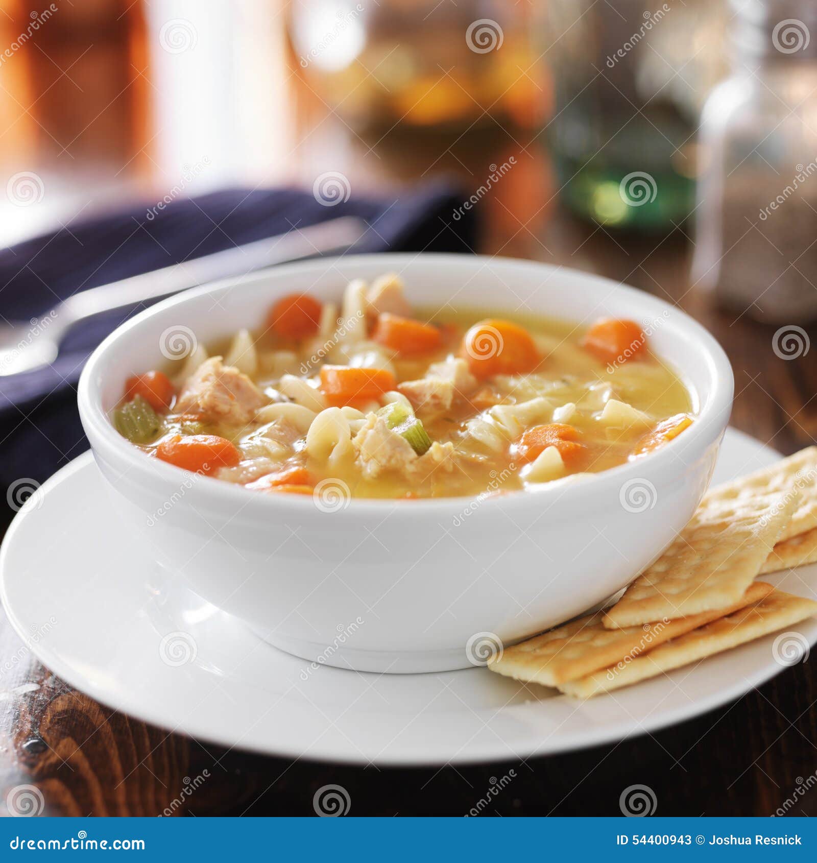 Hot Bowl of Chicken Noodle Soup Stock Image - Image of nourishment,  noodles: 54400943