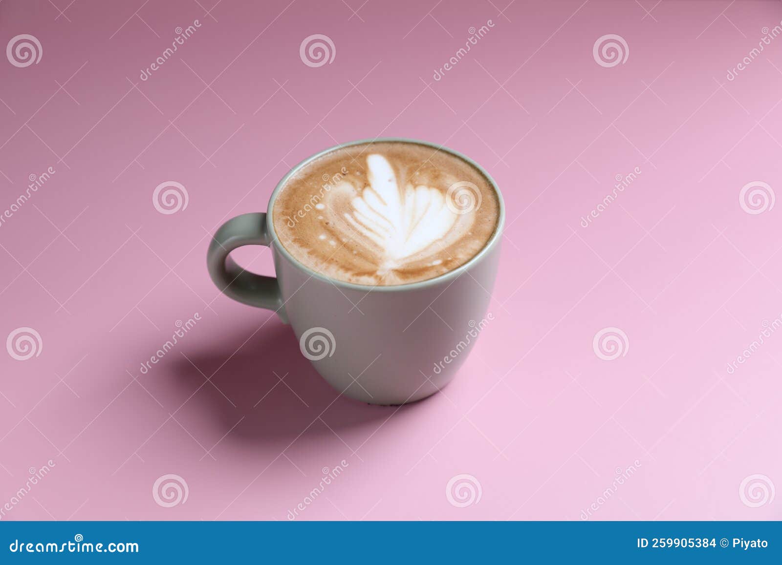 Hot Cappuccino with Latte Art in Closeup Stock Photo Image of cafe