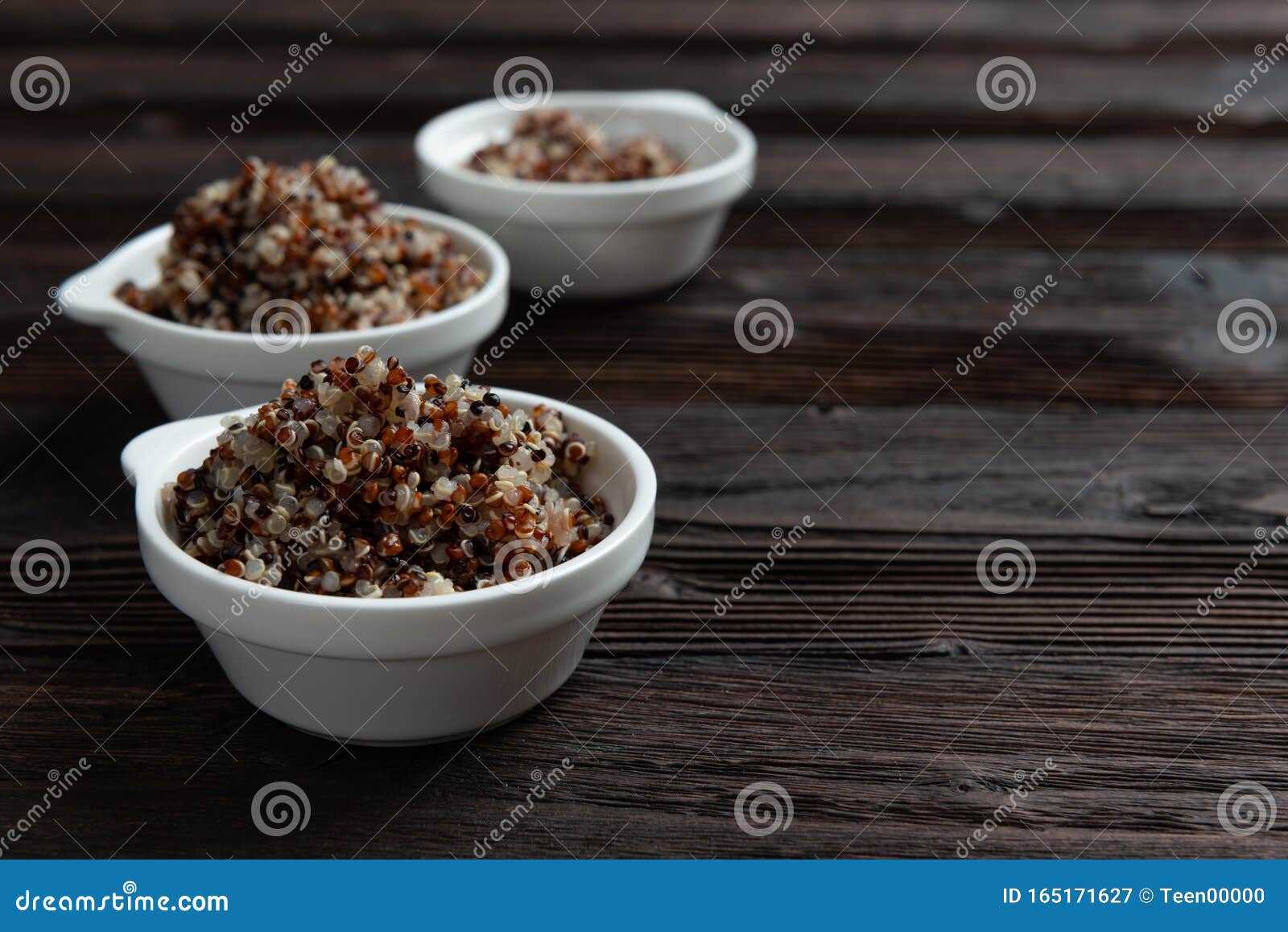 Hot Cereal Mix of Red and Whole Grain Quinoa Stock Image Image of