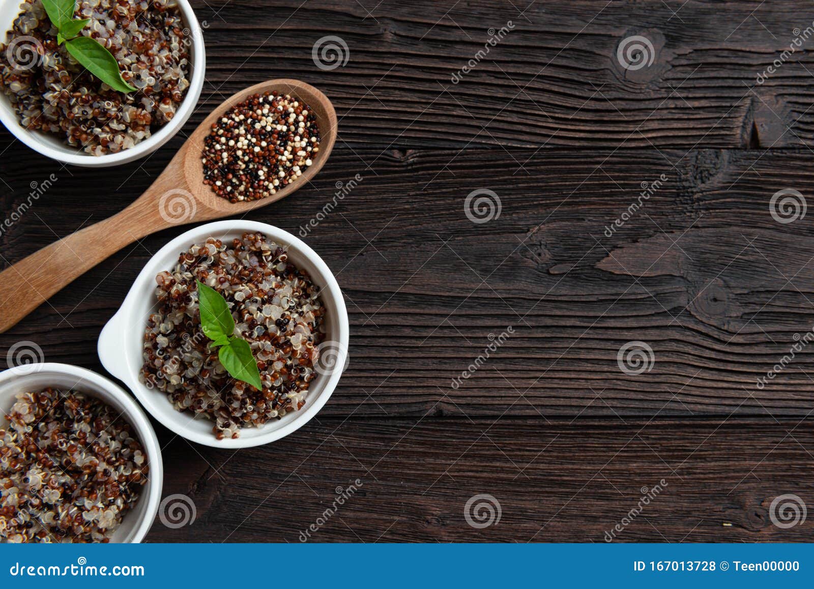 Hot Cereal Mix of Red and Whole Grain Quinoa Stock Photo Image of