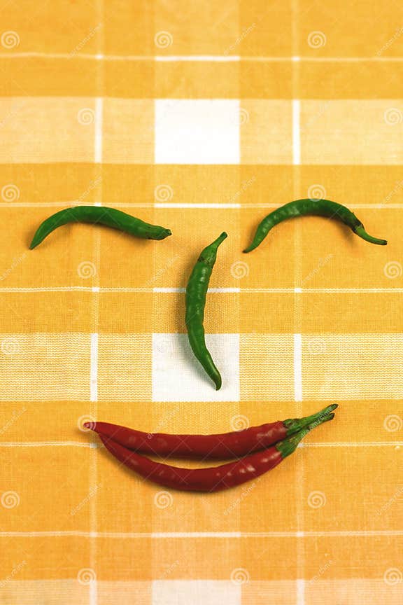 Hot chili pepper face stock image. Image of tasty, table 16497901
