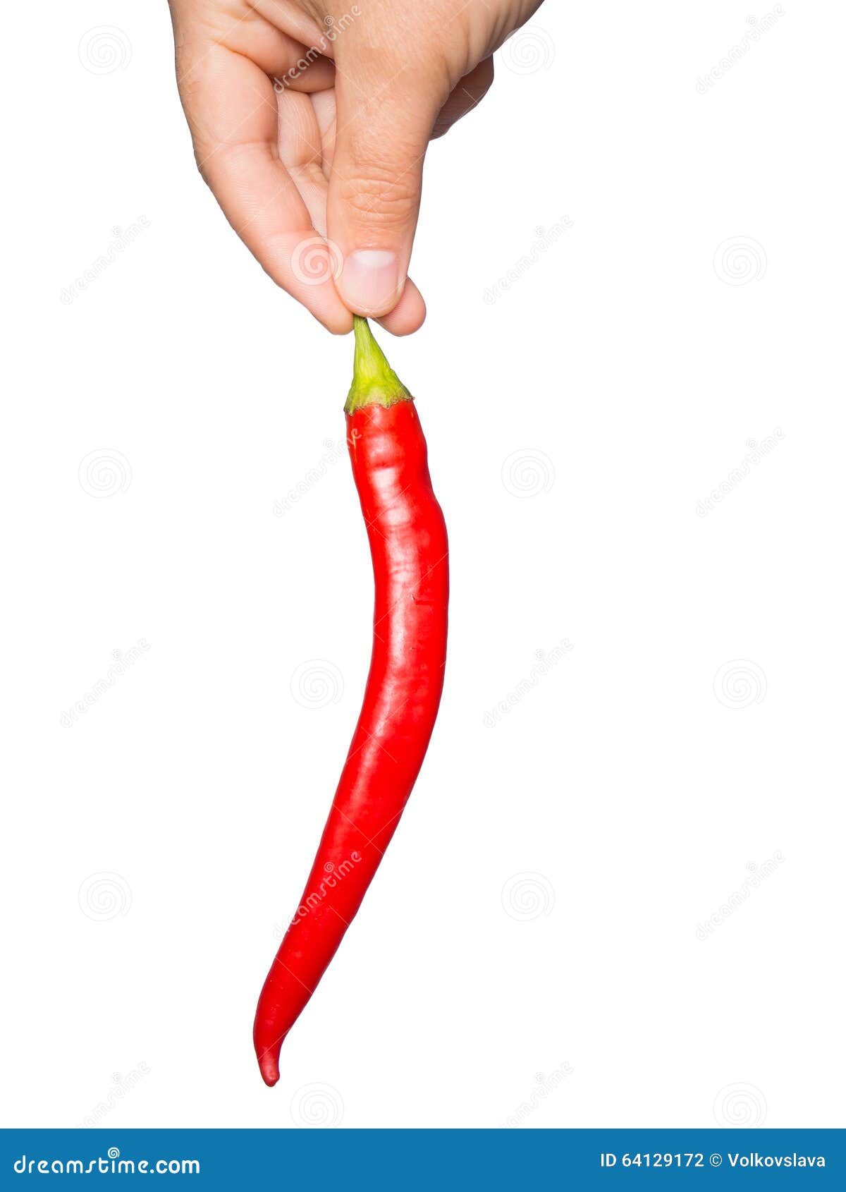 Hot chili pepper in hand stock photo. Image of healthy 64129172