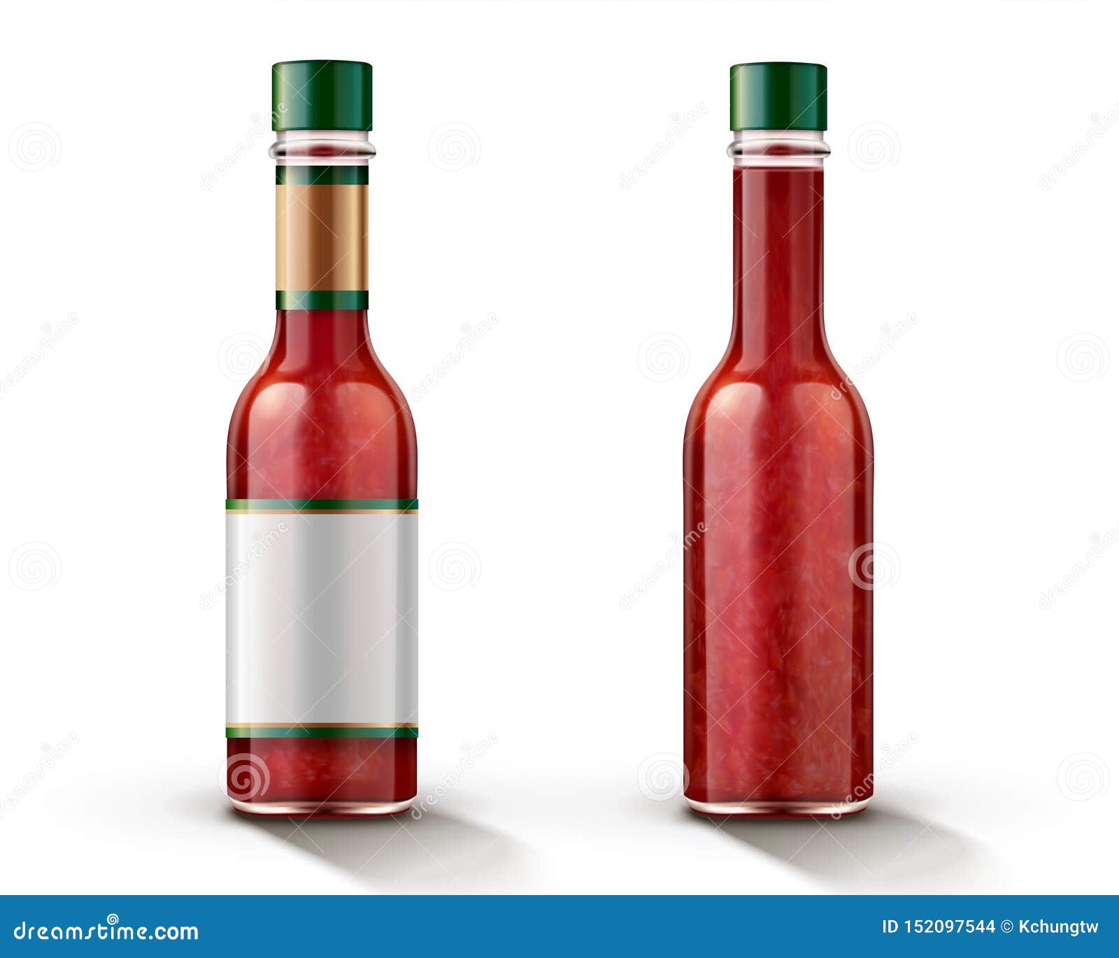 Download Hot Chili Sauce Bottle Mockup Stock Vector - Illustration of delicious, organic: 152097544