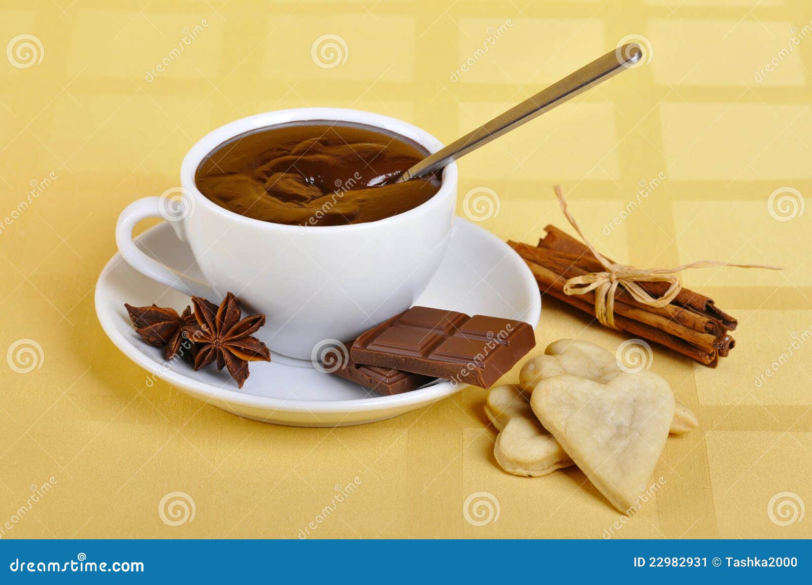 Hot chocolate stock image. Image of fudge, chocolaty 22982931