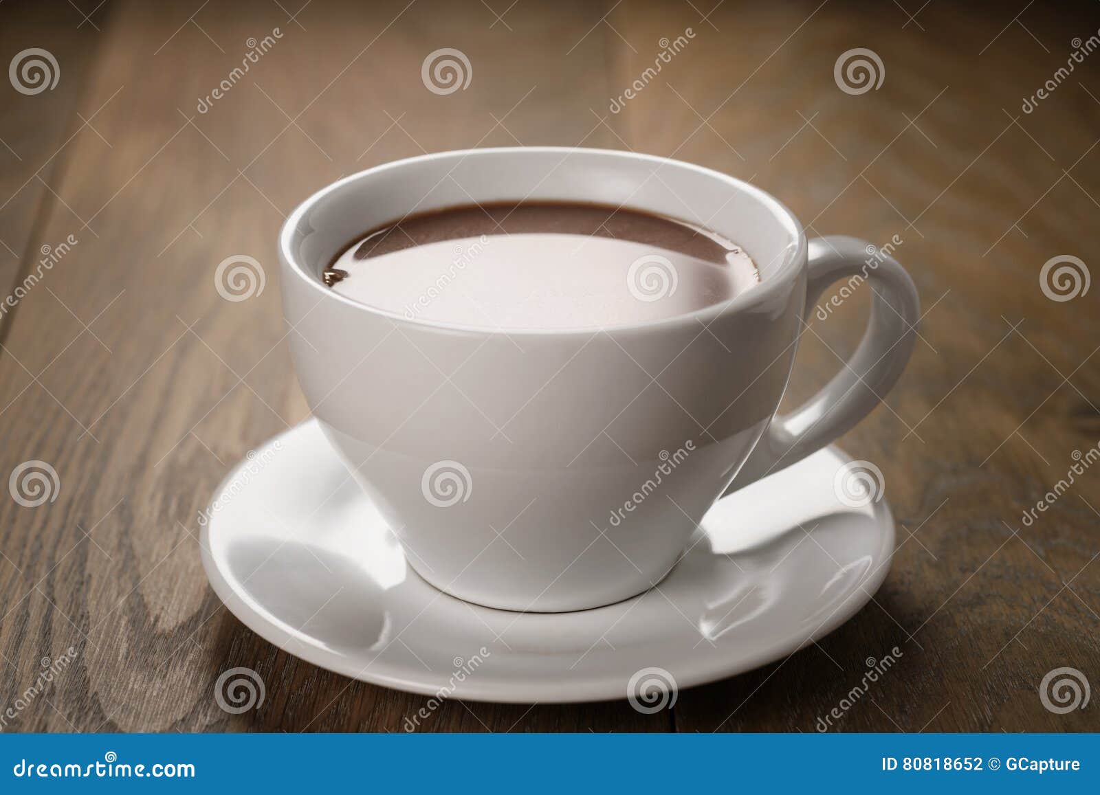 Hot Chocolate in Cappuccino Cup Stock Photo Image of cocoa, gourmet 80818652