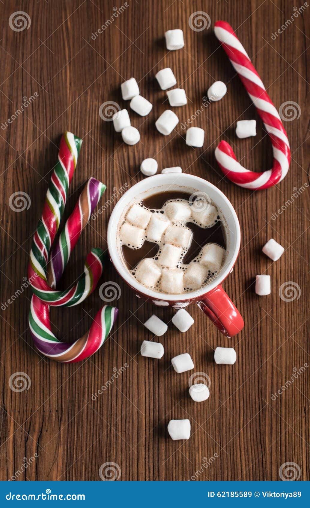 Hot Chocolate and Christmas Candy Stock Image Image of cane, sweet