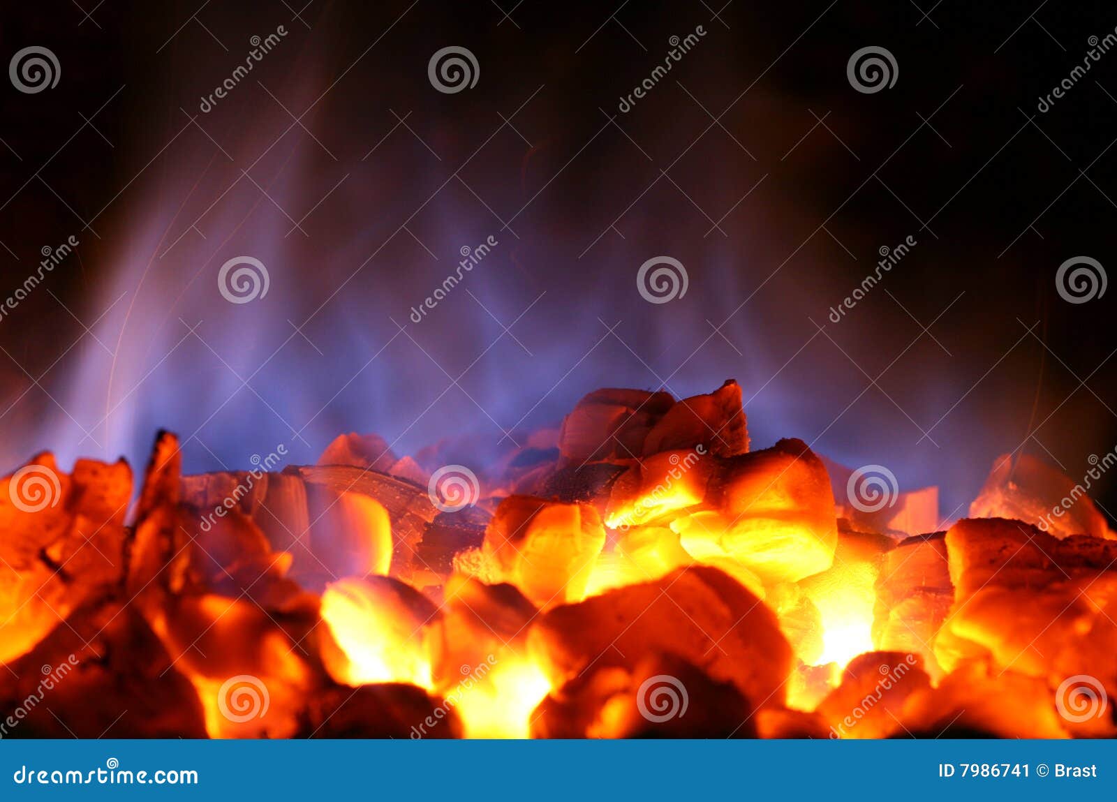 hot coals