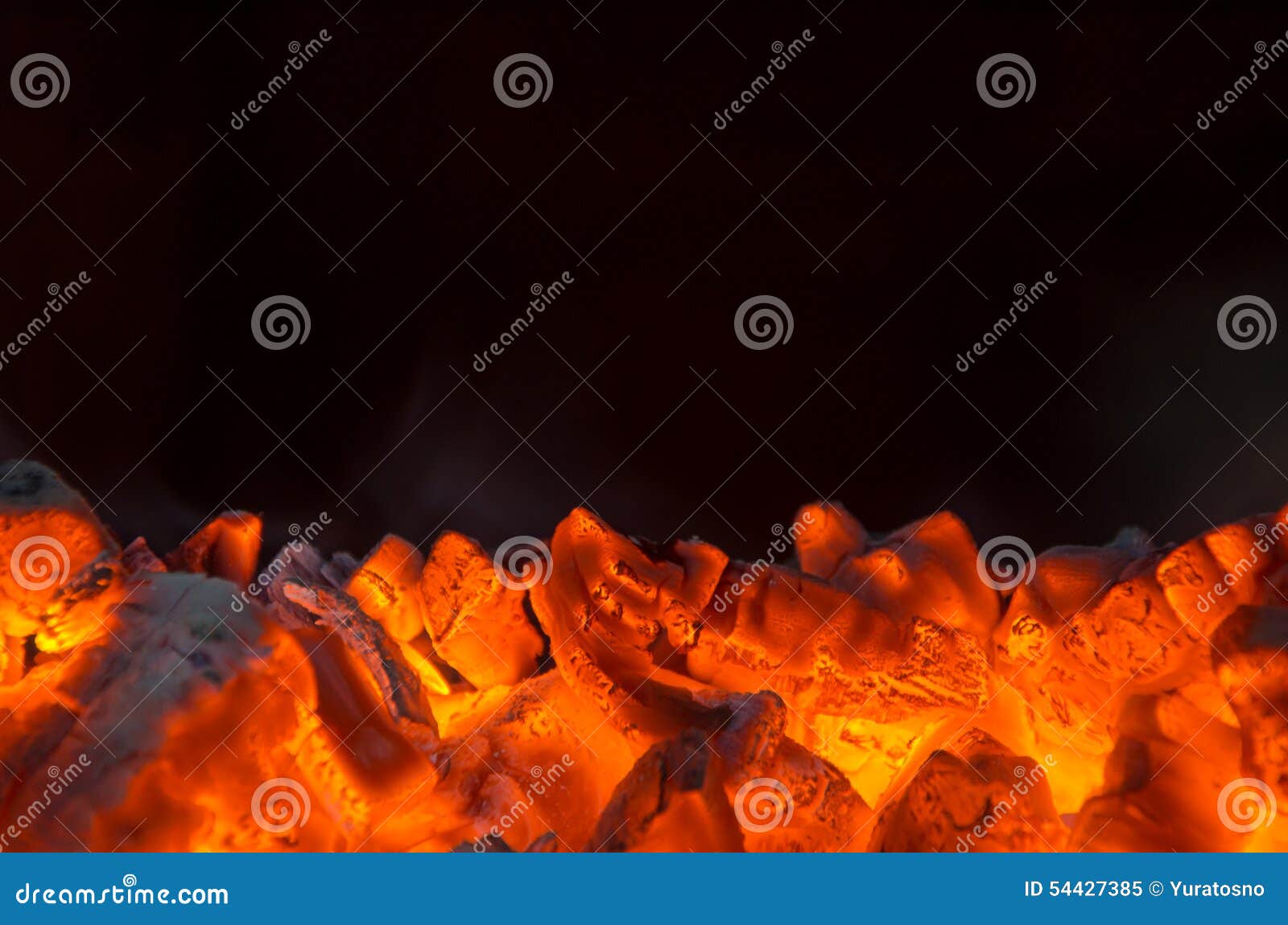 hot coals