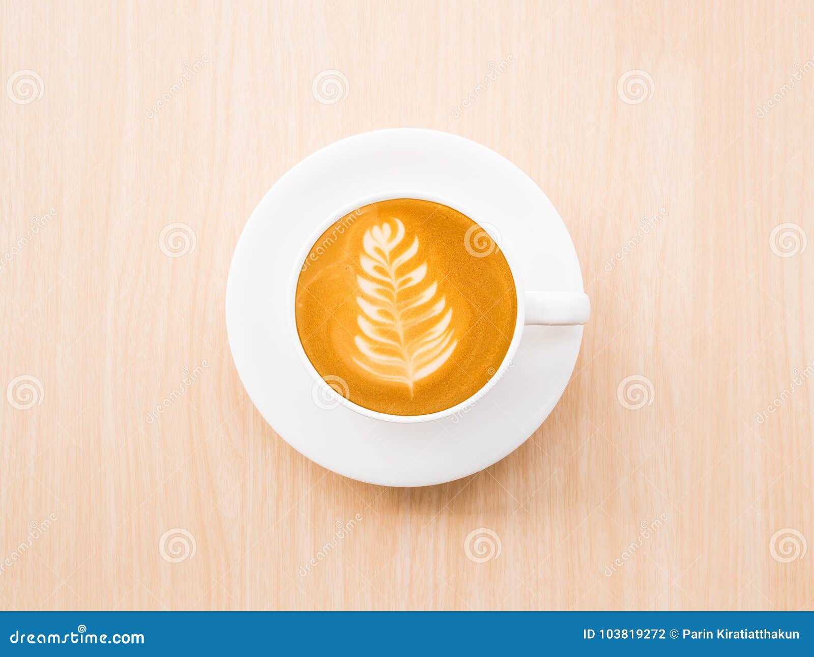 Hot Coffee Cup on Wood Table Background Stock Photo Image of milk