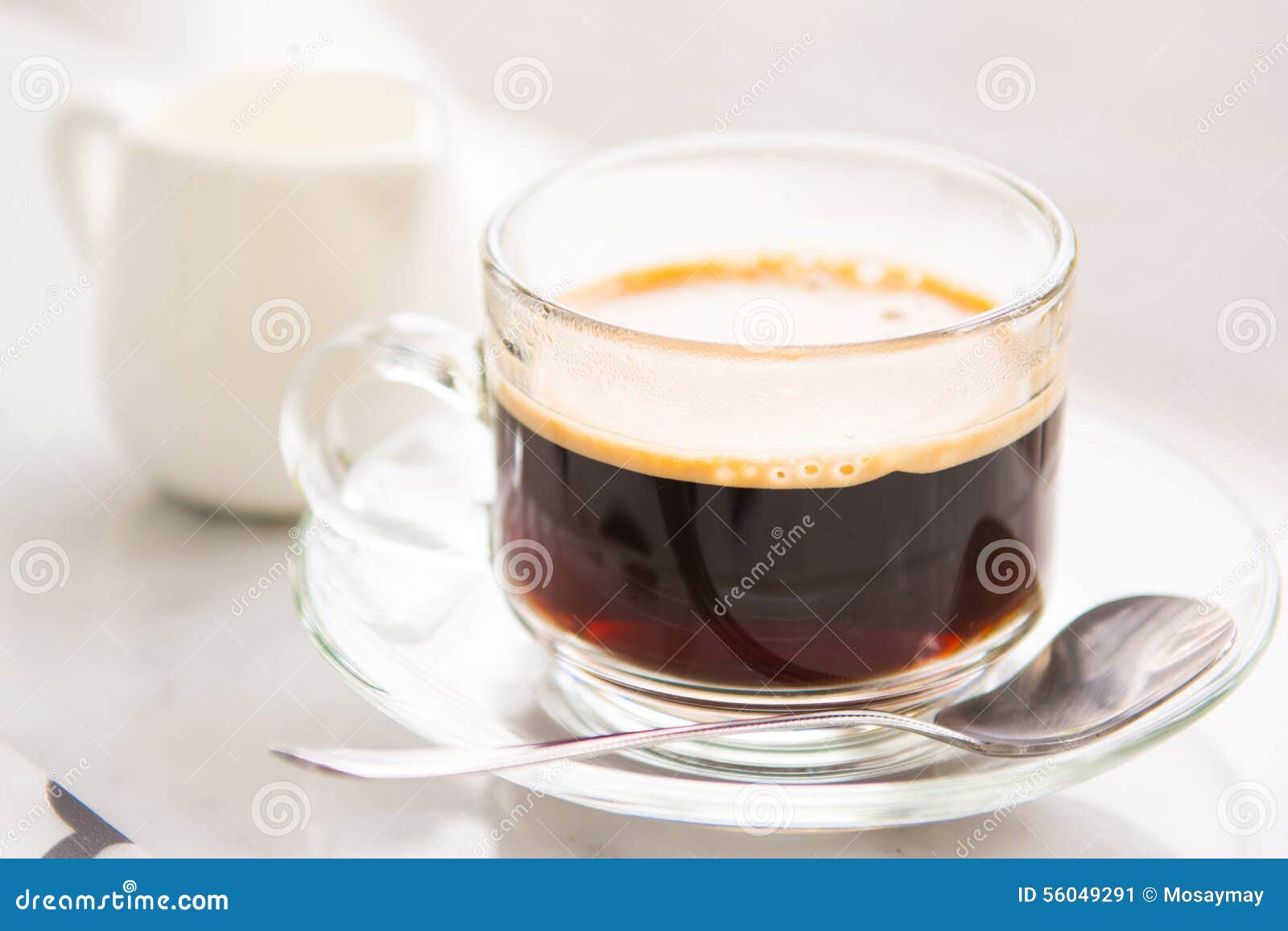 Hot Coffee for Drink with Fresh Milk Stock Image Image of milk