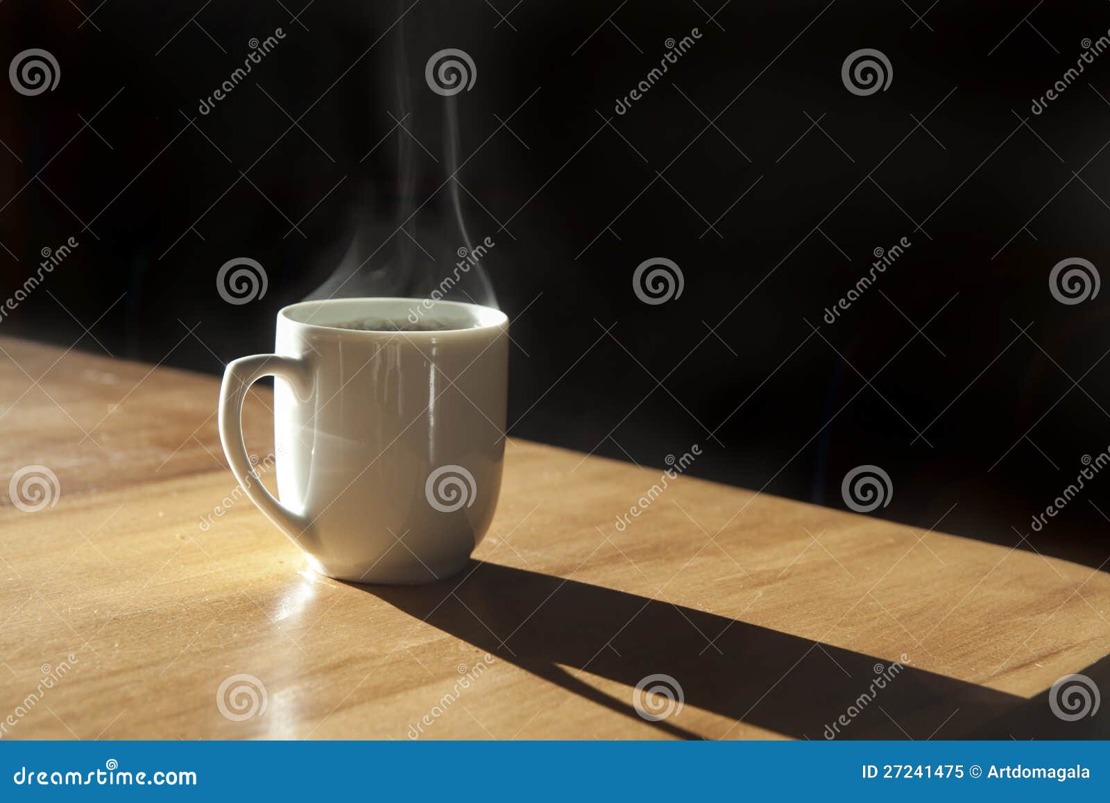 Hot Coffee Mug stock image. Image of steam, coffee, black 27241475